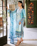 Roheenaz | Flora Printed Lawn | Azure - Khanumjan  Pakistani Clothes and Designer Dresses in UK, USA 