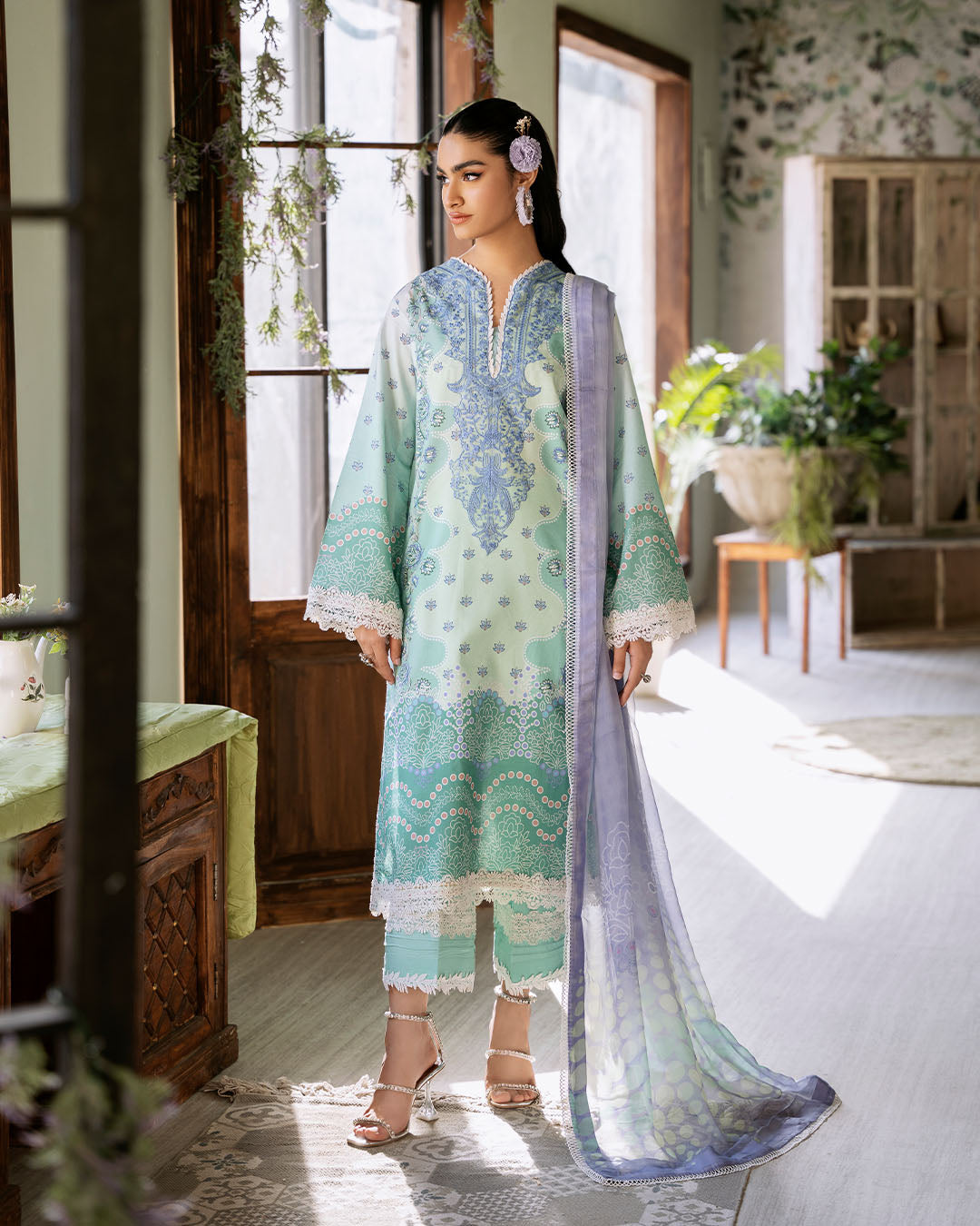 Roheenaz | Flora Printed Lawn | Elysium - Khanumjan  Pakistani Clothes and Designer Dresses in UK, USA 