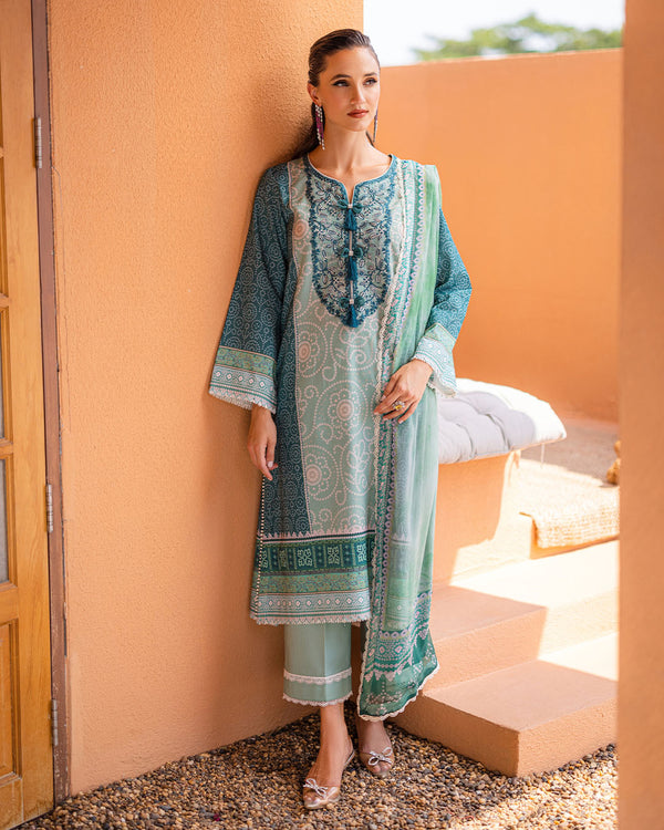 Roheenaz | Azalea Printed Lawn 24 | Ocean Breeze - Khanumjan  Pakistani Clothes and Designer Dresses in UK, USA 