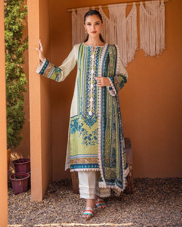 Roheenaz | Azalea Printed Lawn 24 | Ivory Elegance - Khanumjan  Pakistani Clothes and Designer Dresses in UK, USA 