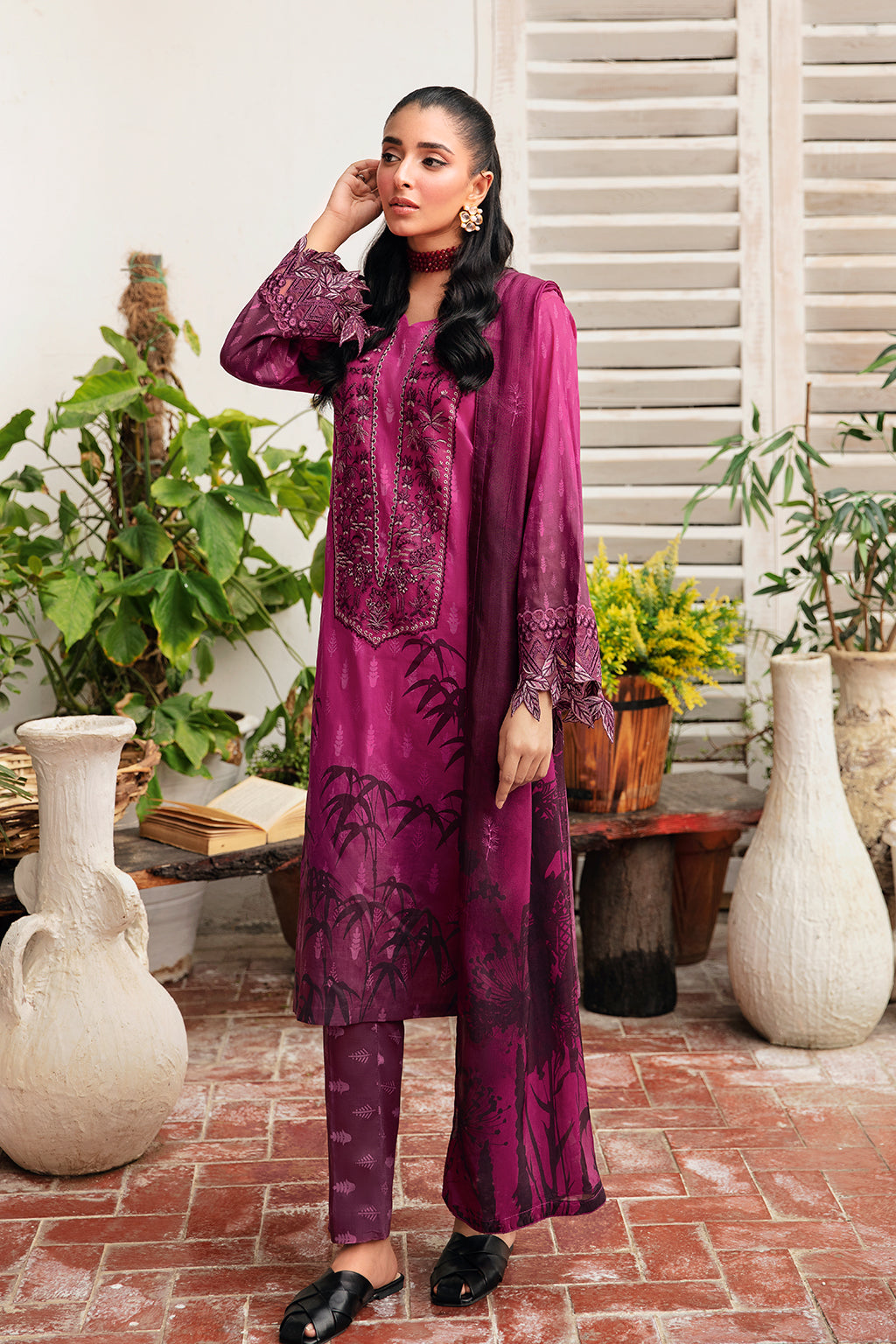 Ramsha | Rangrez Lawn Collection | N-408 - Khanumjan  Pakistani Clothes and Designer Dresses in UK, USA 