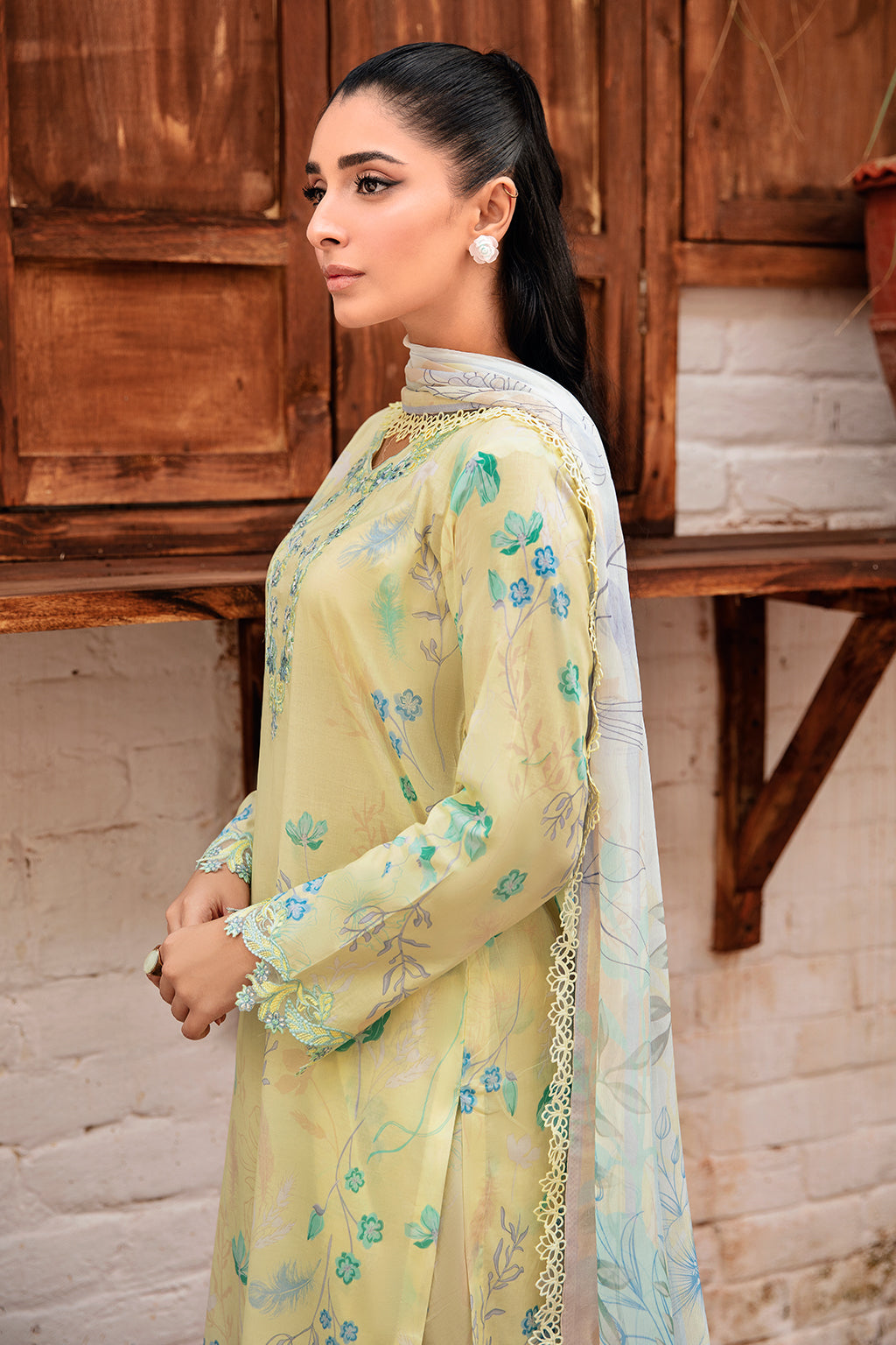 Ramsha | Rangrez Lawn Collection | N-407 - Khanumjan  Pakistani Clothes and Designer Dresses in UK, USA 