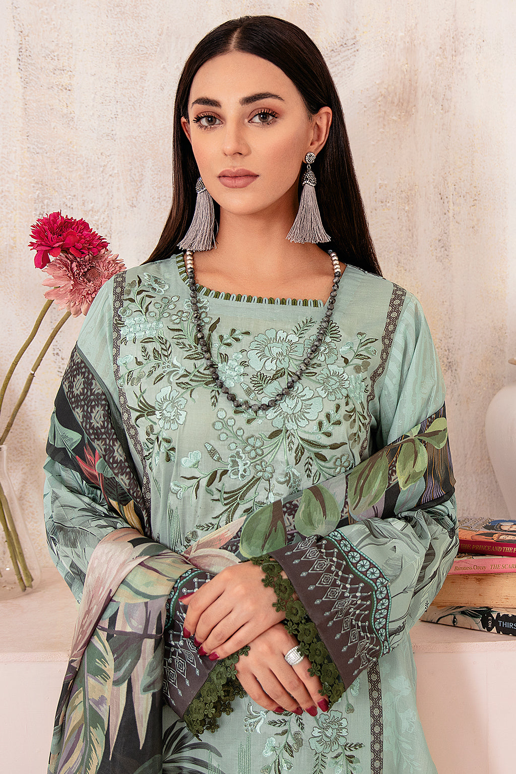 Ramsha | Rangrez Lawn Collection | N-301 - Khanumjan  Pakistani Clothes and Designer Dresses in UK, USA 