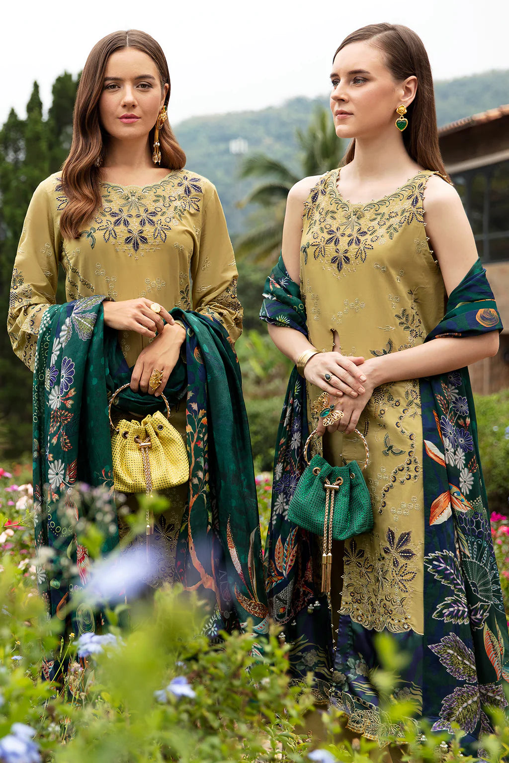 Ramsha | Andaz Collection | OLIVE GREEN - Khanumjan  Pakistani Clothes and Designer Dresses in UK, USA 