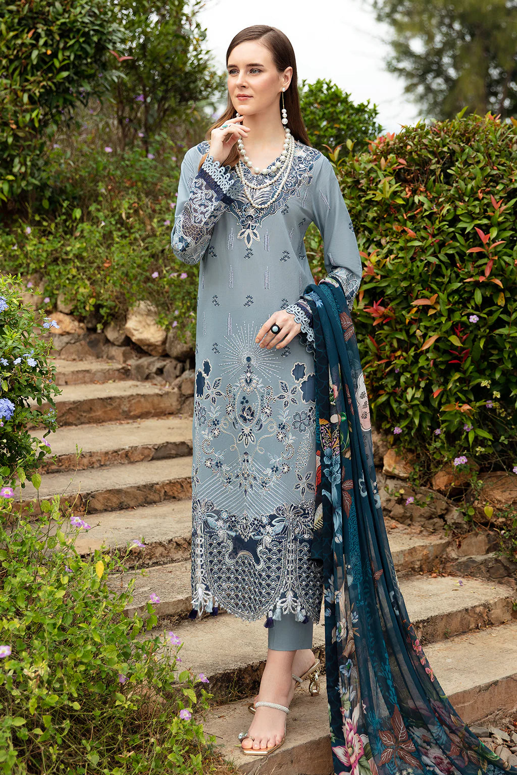 Ramsha | Andaz Collection | ALICE BLUE - Khanumjan  Pakistani Clothes and Designer Dresses in UK, USA 