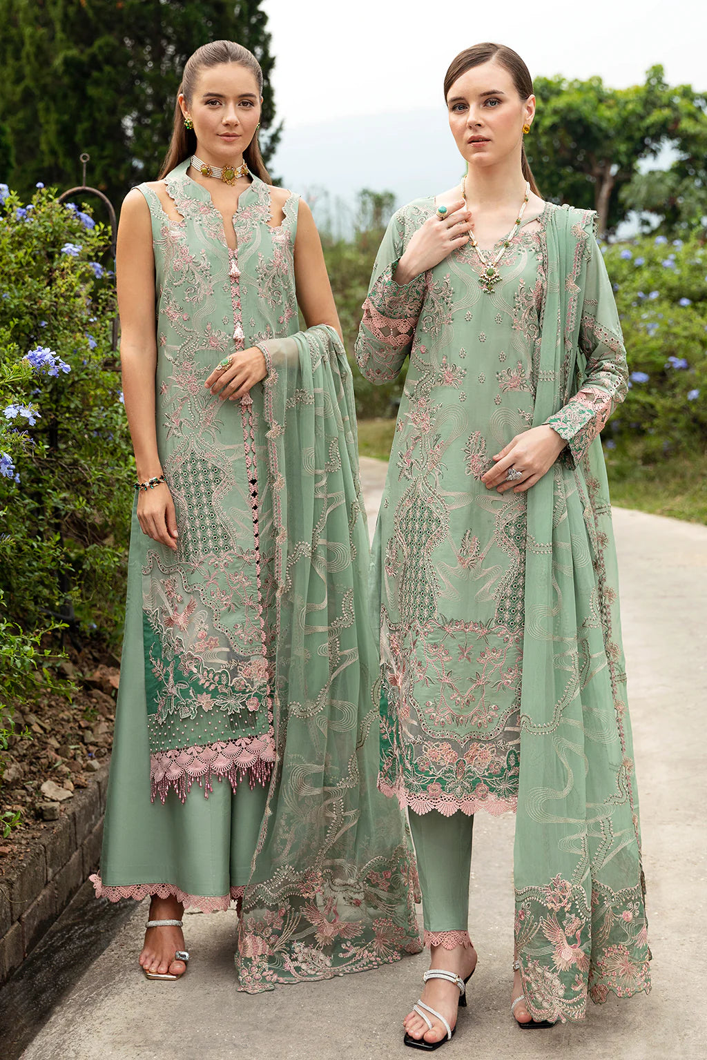 Ramsha | Andaz Collection | PASTEL GREEN - Khanumjan  Pakistani Clothes and Designer Dresses in UK, USA 