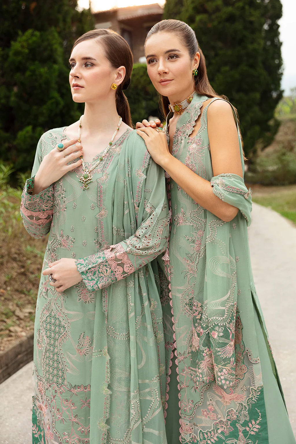 Ramsha | Andaz Collection | PASTEL GREEN - Khanumjan  Pakistani Clothes and Designer Dresses in UK, USA 