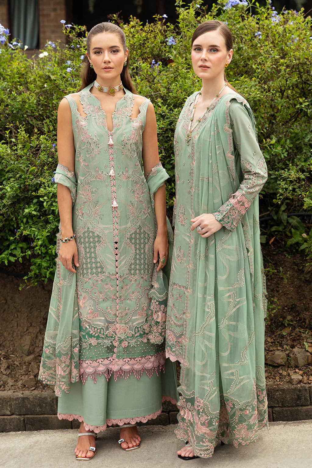 Ramsha | Andaz Collection | PASTEL GREEN - Khanumjan  Pakistani Clothes and Designer Dresses in UK, USA 