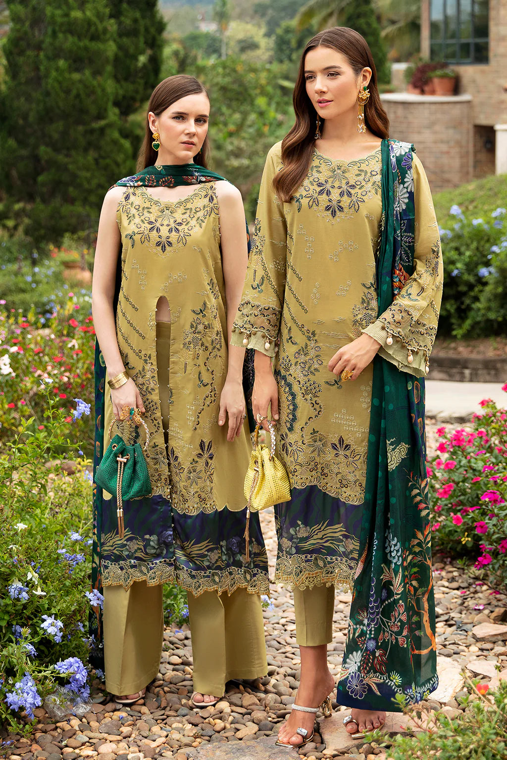 Ramsha | Andaz Collection | OLIVE GREEN - Khanumjan  Pakistani Clothes and Designer Dresses in UK, USA 