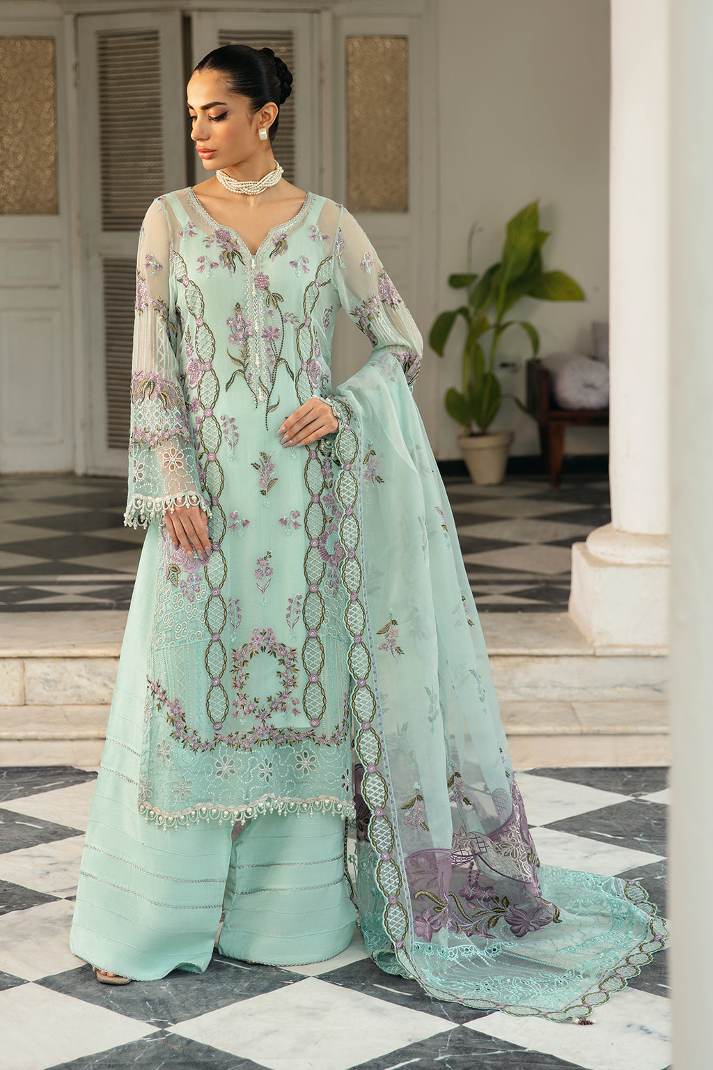 Ramsha | Dastak Luxury Chiffon Collection | Q-102