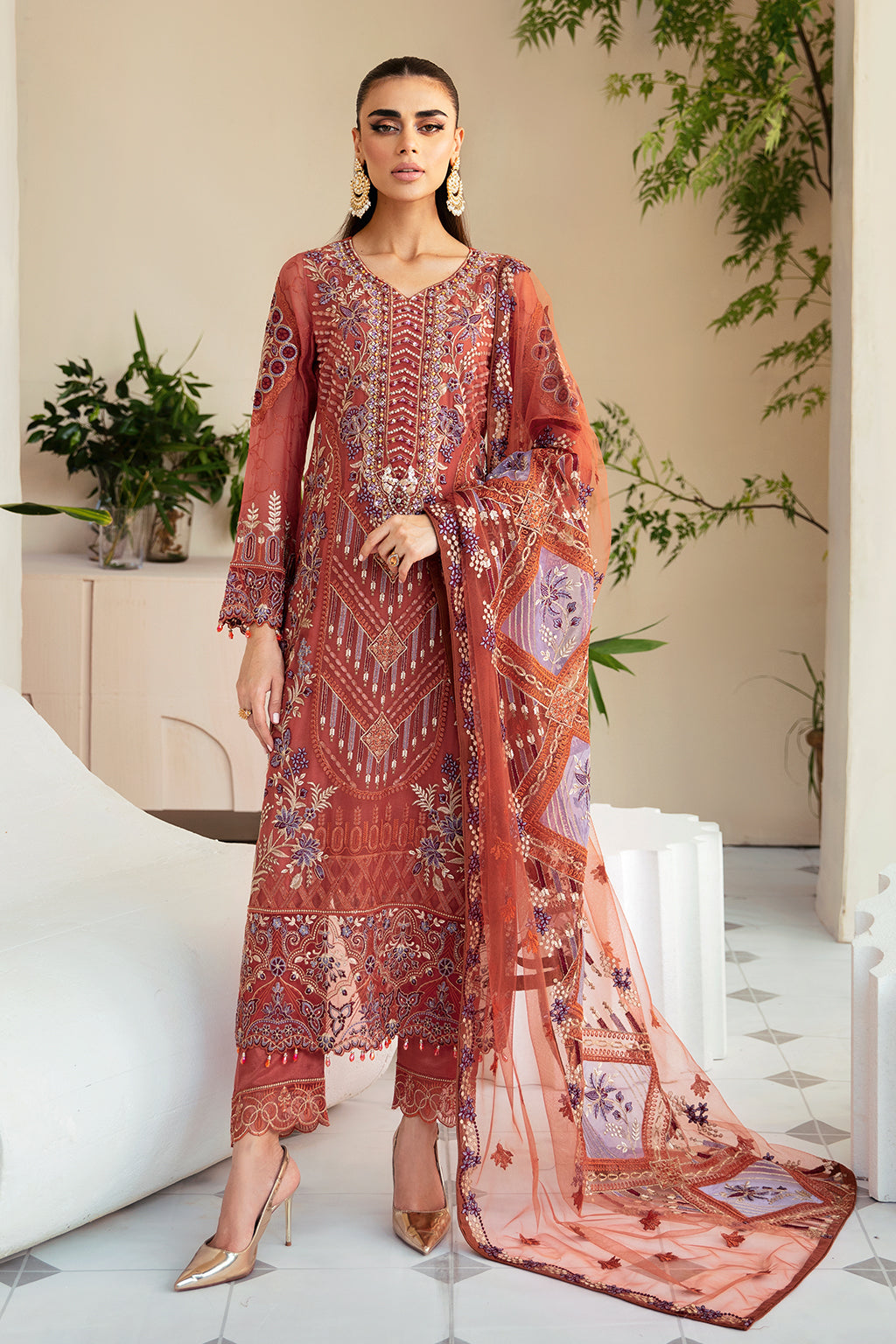 Ramsha | Dastoor Chiffon | P-109