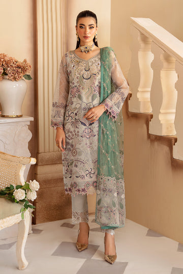 Ramsha | Minhal Organza Collection |  M-1202