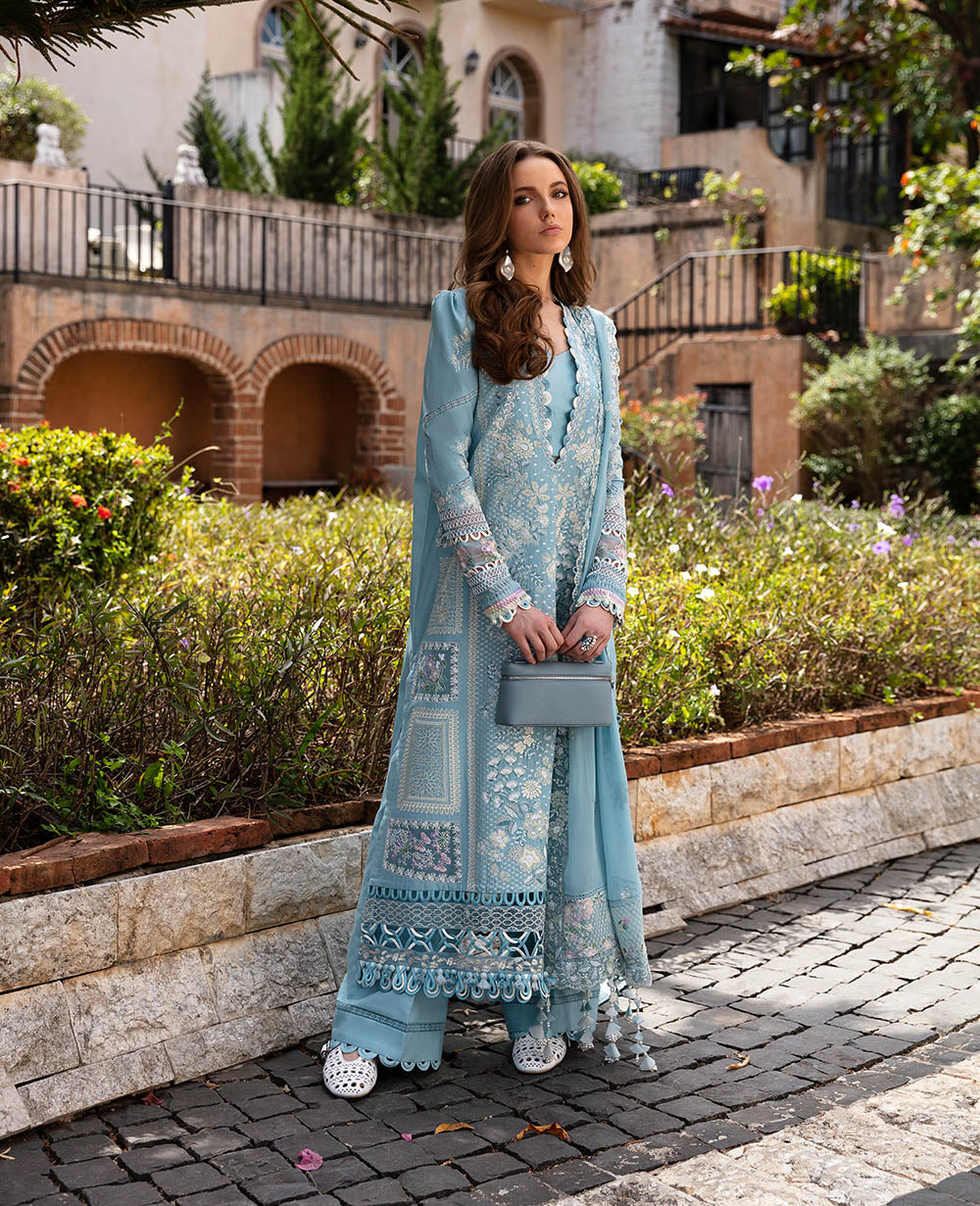 Republic Womenswear | Ilana Eid Luxury Lawn | Azure - Khanumjan  Pakistani Clothes and Designer Dresses in UK, USA 