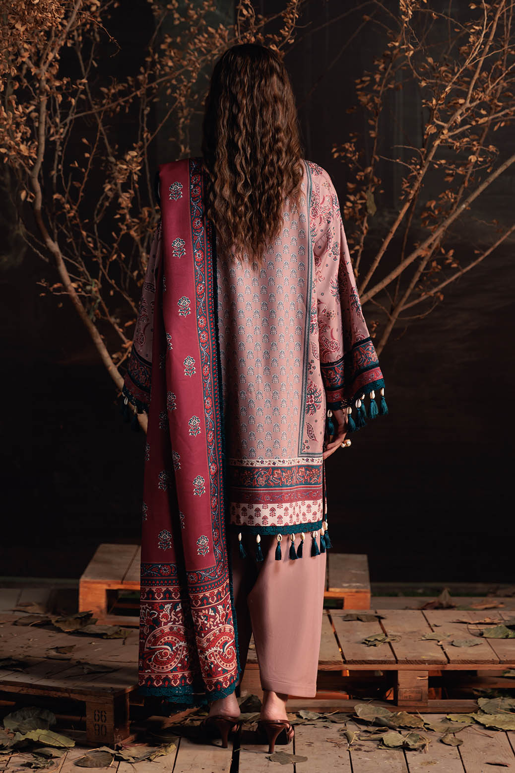 Bonanza Satrangi | Khaddar and Viscose | DEAUVILLE PINK