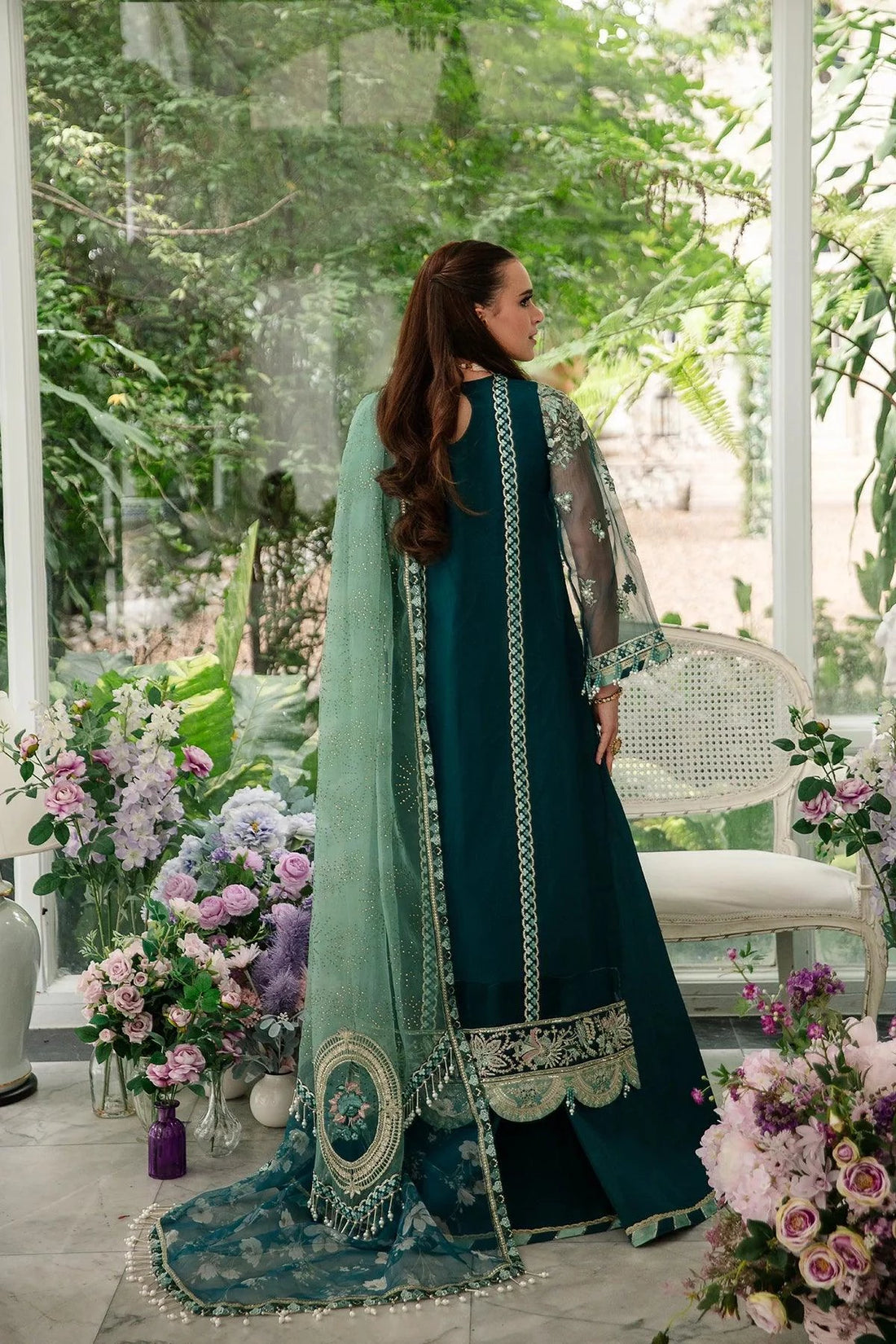 AJR Couture | Alif Luxury Wedding Formals 23 | Teal - Khanumjan  Pakistani Clothes and Designer Dresses in UK, USA 