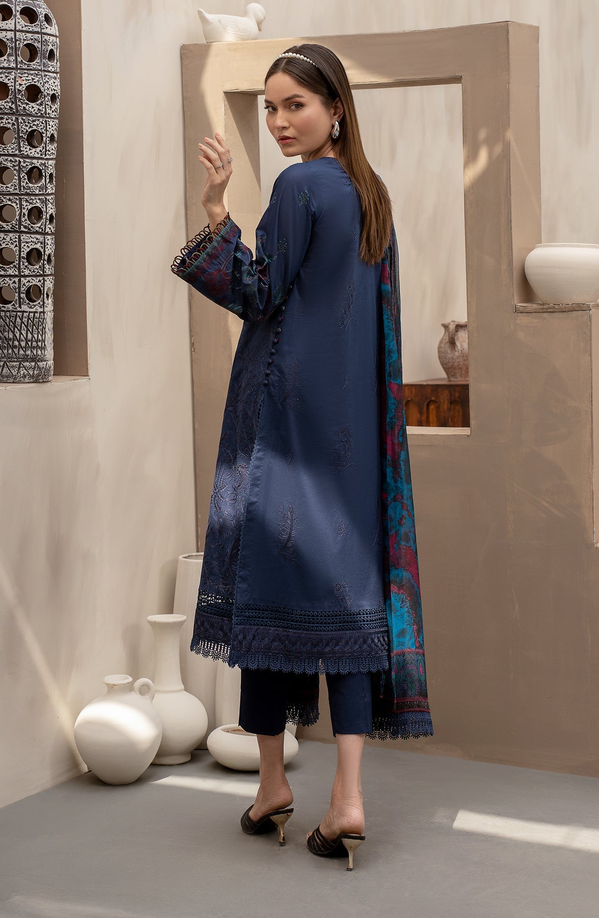 Zarif | Festive Lawn | ZFL 08 SEEMAL - Khanumjan  Pakistani Clothes and Designer Dresses in UK, USA 