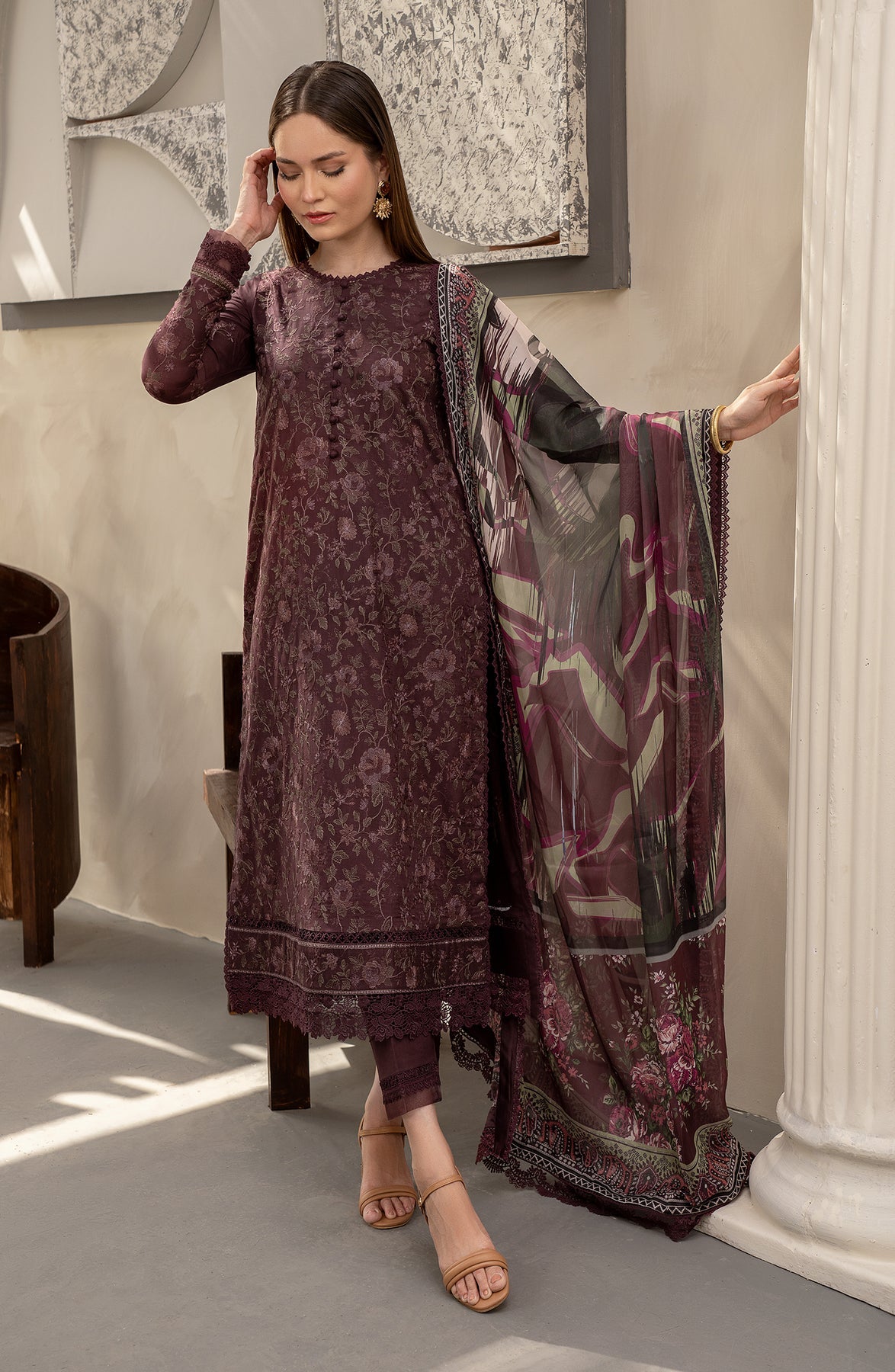 Zarif | Festive Lawn | ZFL 05 MIRAAL - Khanumjan  Pakistani Clothes and Designer Dresses in UK, USA 