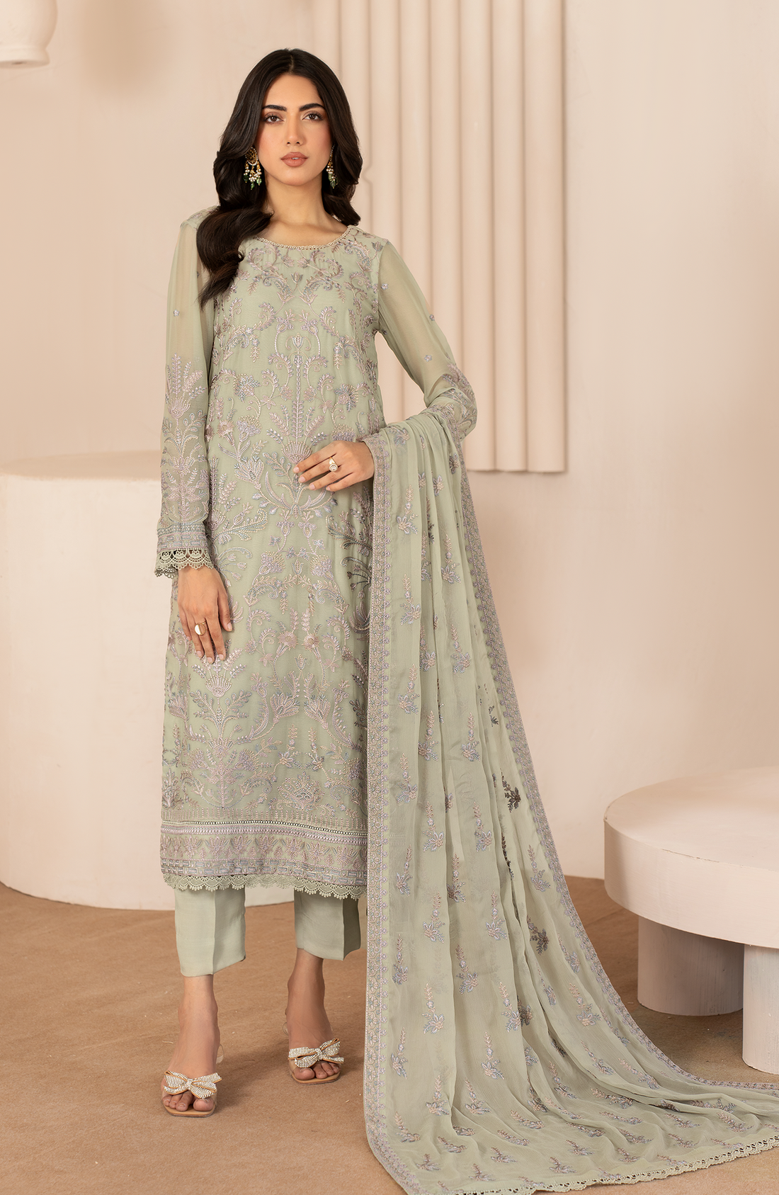 Zarif | Chiffon Edit  | ZL 04 AFSA - Khanumjan  Pakistani Clothes and Designer Dresses in UK, USA 