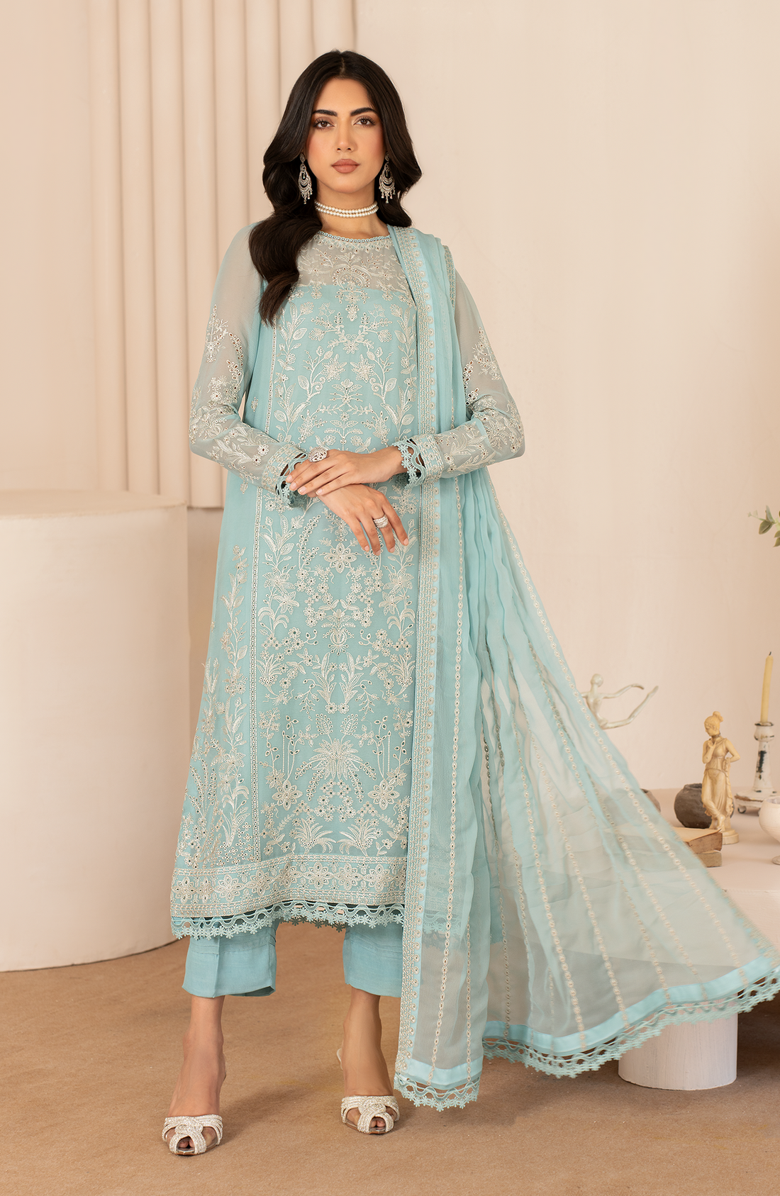 Zarif | Chiffon Edit  | ZL 02 SAHIBA - Khanumjan  Pakistani Clothes and Designer Dresses in UK, USA 