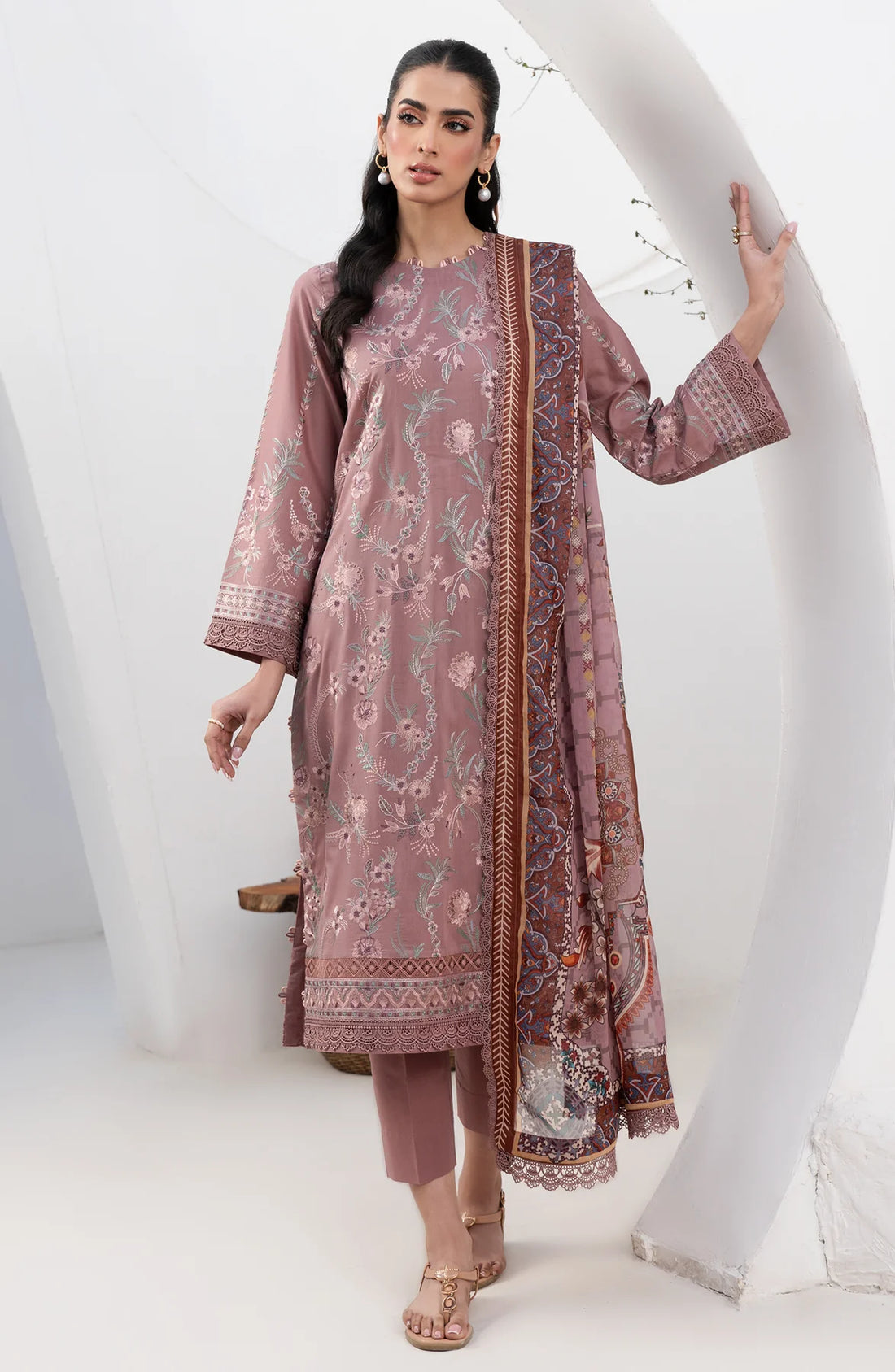 Zarif | Eid Lawn 24| ZL 05 FLORINA - Khanumjan  Pakistani Clothes and Designer Dresses in UK, USA 