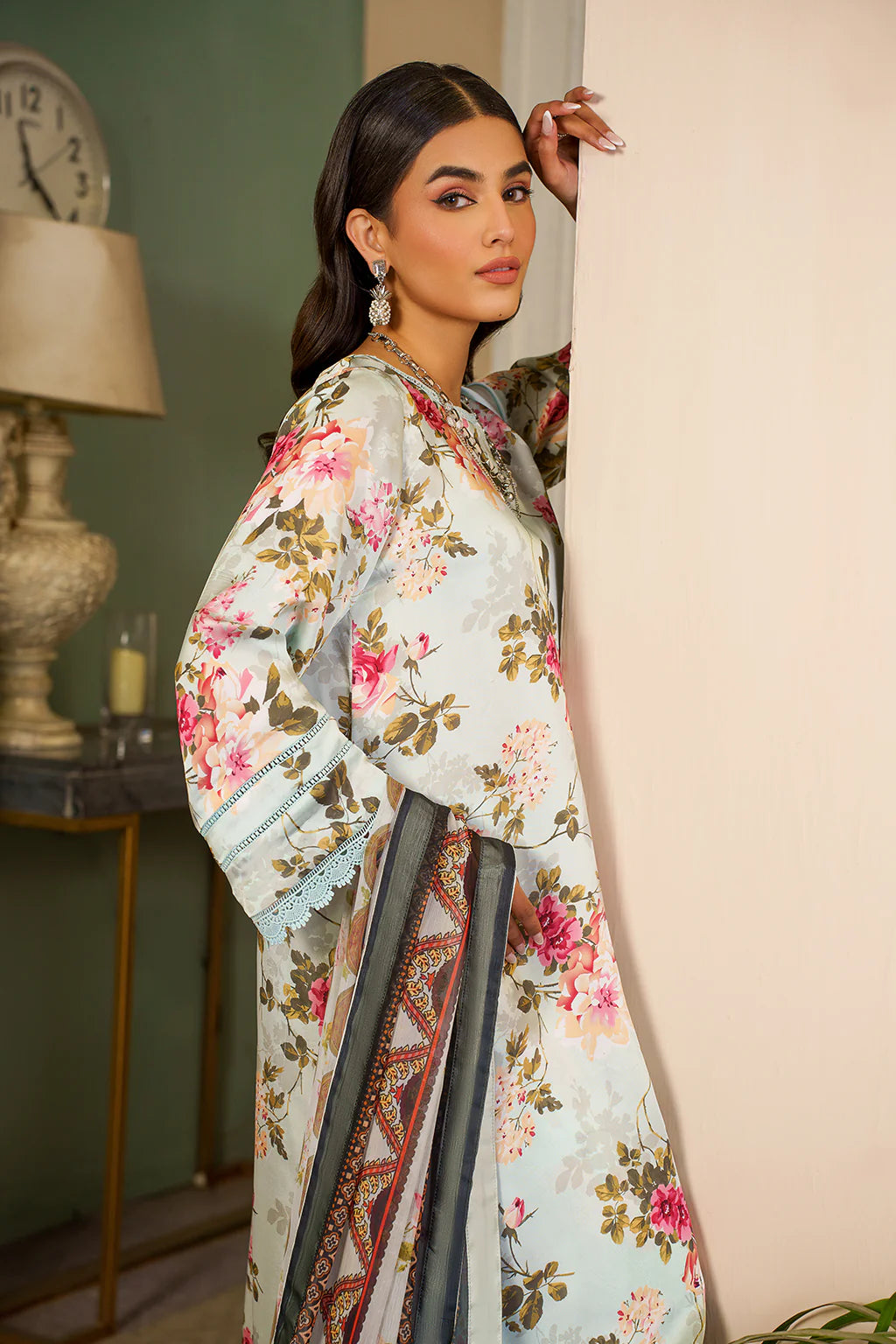 Zarif | Prints 24 | ZSP 02 AQUA - Khanumjan  Pakistani Clothes and Designer Dresses in UK, USA 