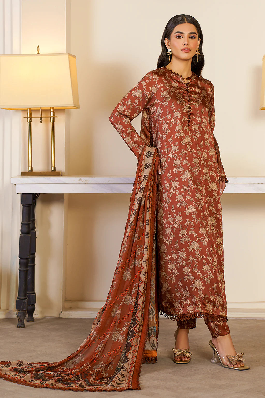 Zarif | Prints 24 | ZSP 06 BRONZE - Khanumjan  Pakistani Clothes and Designer Dresses in UK, USA 