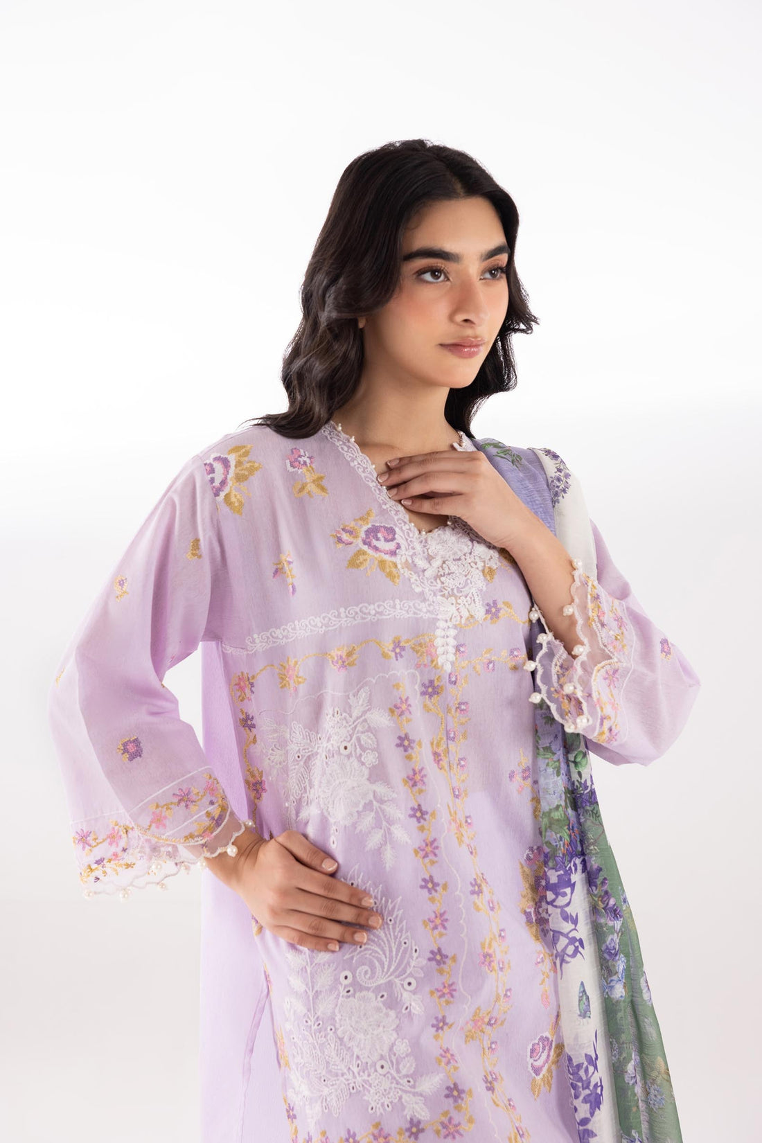 Sana Safinaz | Luxury Pret | Muzlin Lawn Suit SC26MUZ211BP3