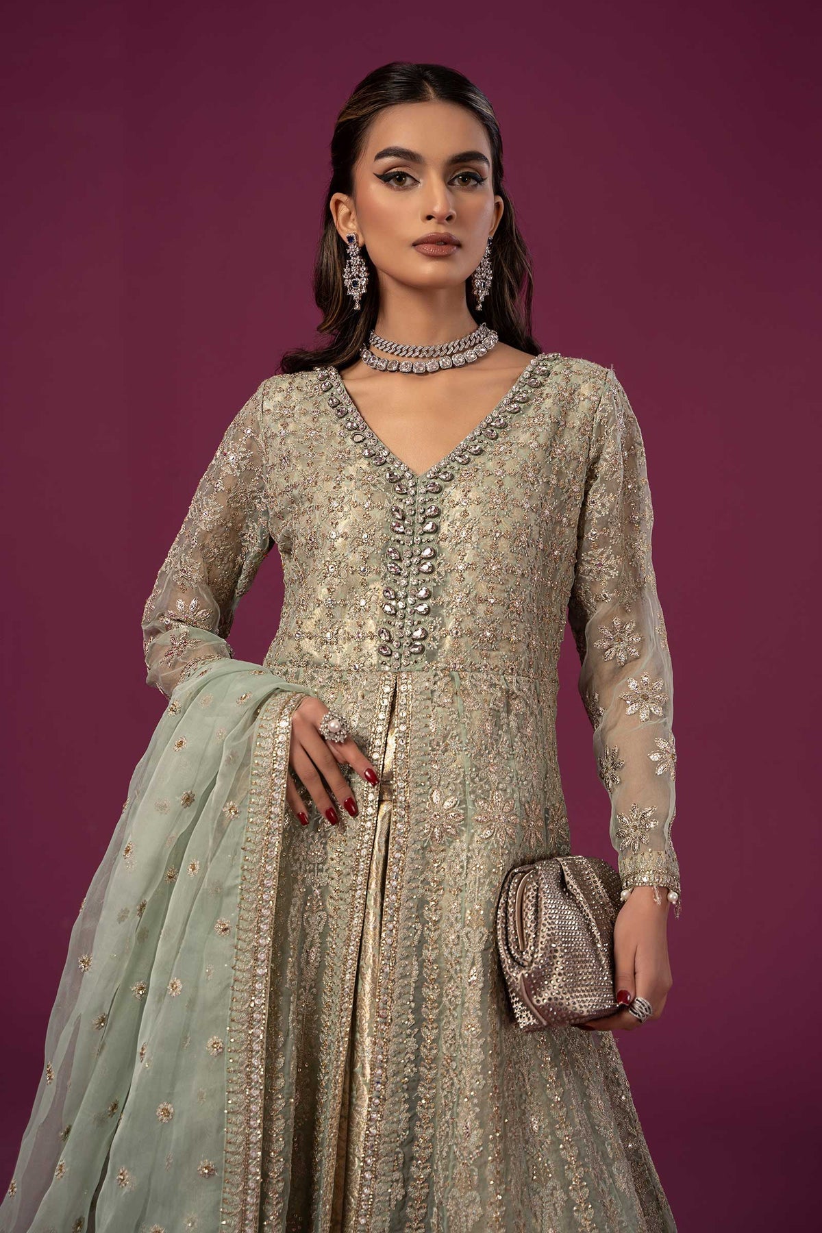 Maria B | Formal Wears | SF-EF24-04 - Khanumjan  Pakistani Clothes and Designer Dresses in UK, USA 