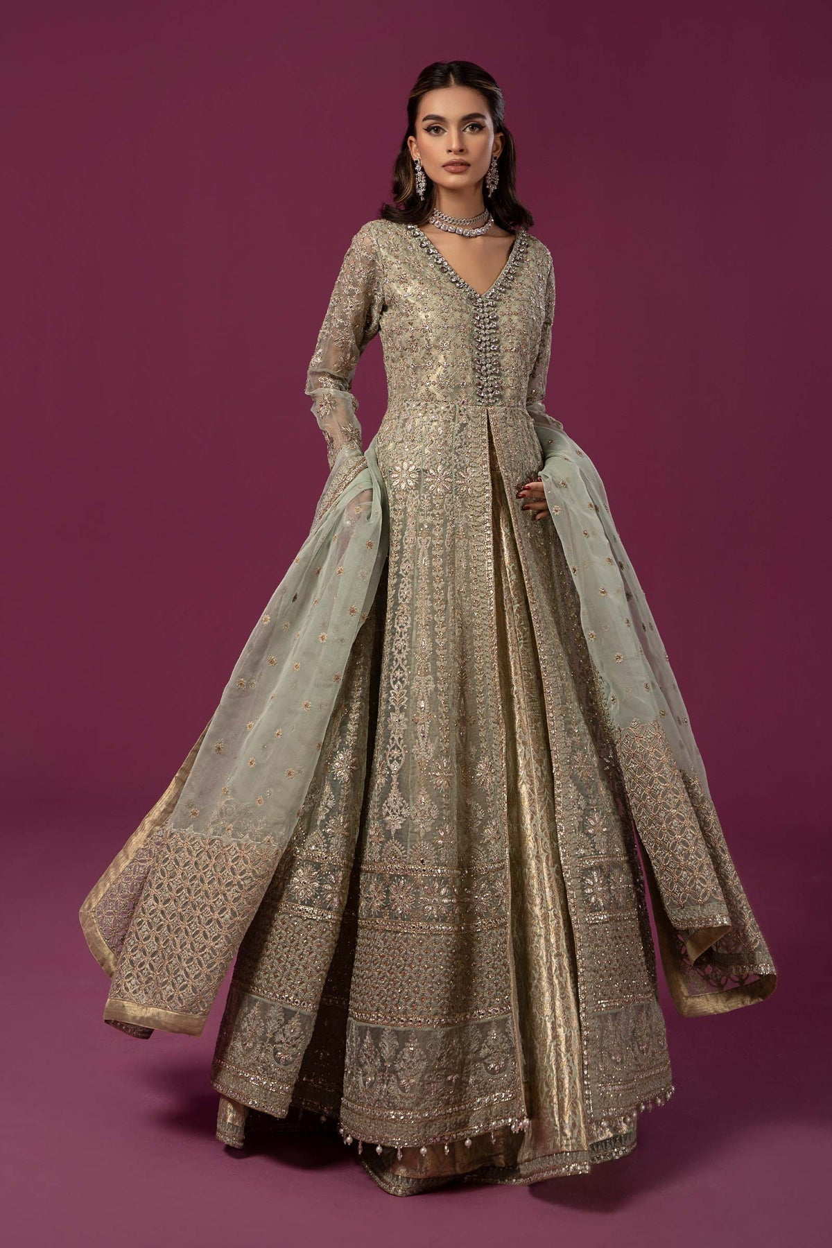 Maria B | Formal Wears | SF-EF24-04 - Khanumjan  Pakistani Clothes and Designer Dresses in UK, USA 