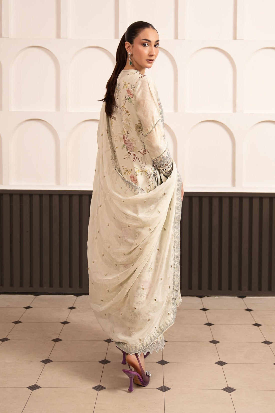 Maria B | Luxury Formals Pre Fall | SF-EA26-24-Light Yellow