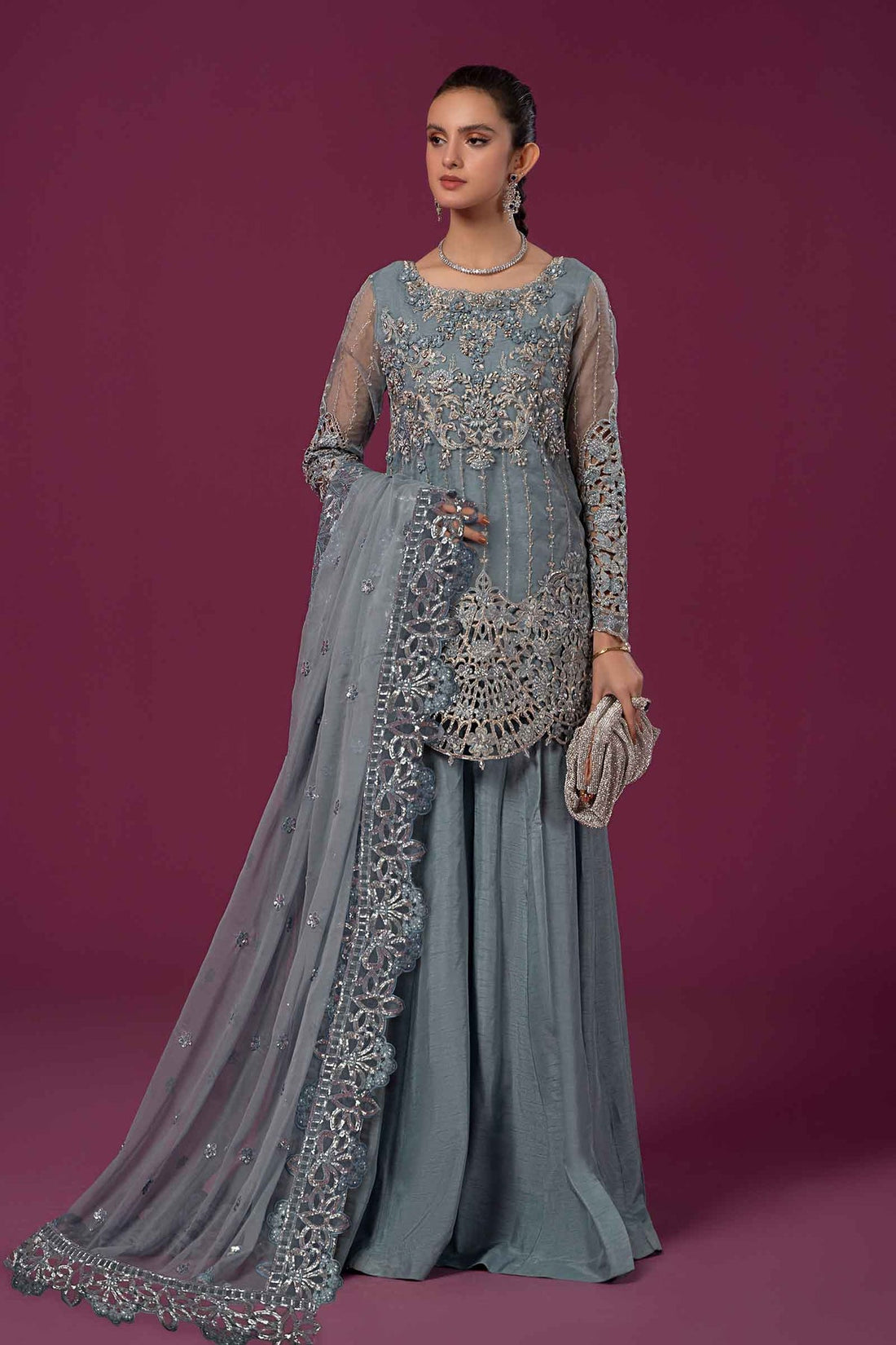 Maria B | Formal Wears | SF-EF24-22 - Khanumjan  Pakistani Clothes and Designer Dresses in UK, USA 