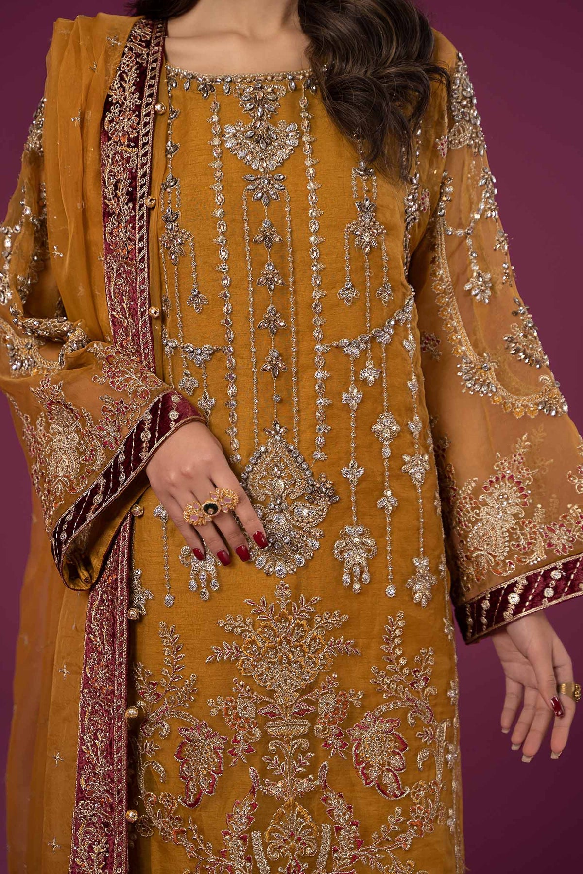 Maria B | Formal Wears | SF-EF24-45 - Khanumjan  Pakistani Clothes and Designer Dresses in UK, USA 