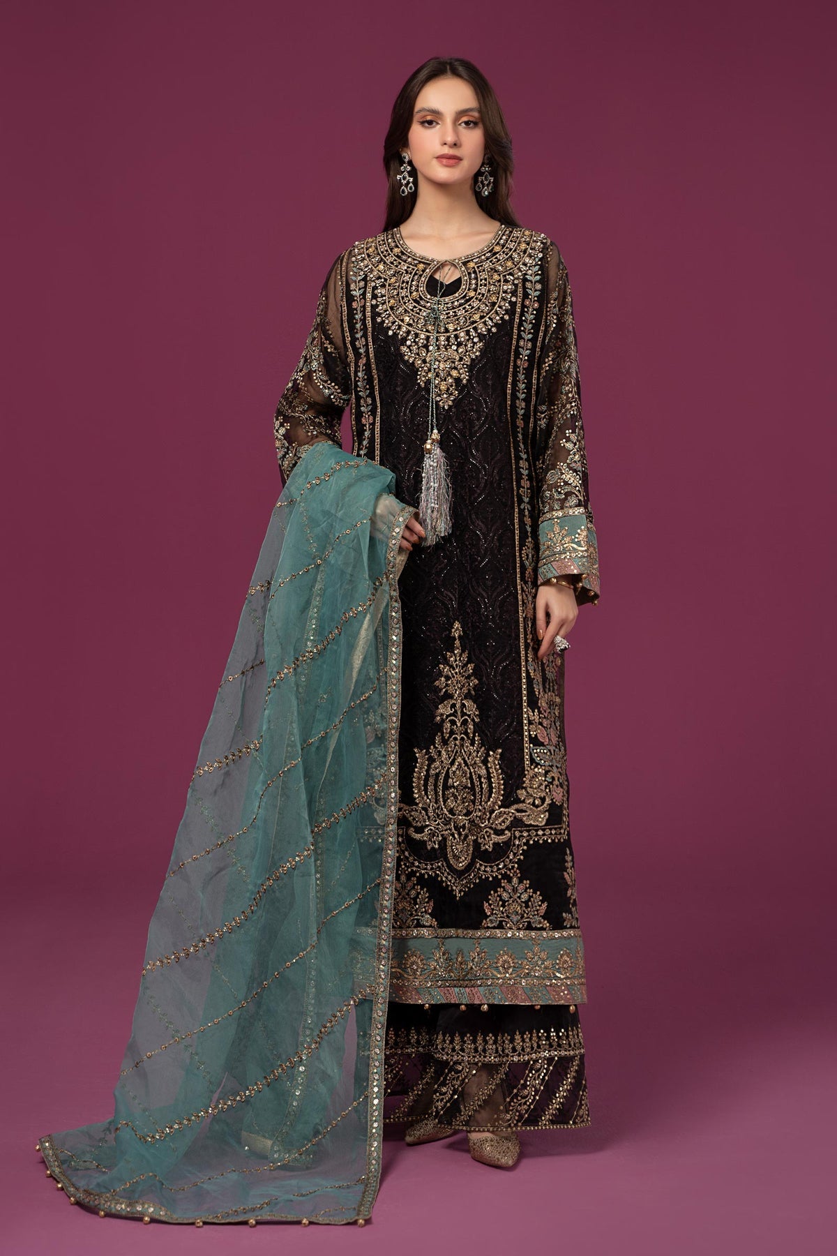 Maria B | Formal Wears | SF-EF24-46 - Khanumjan  Pakistani Clothes and Designer Dresses in UK, USA 