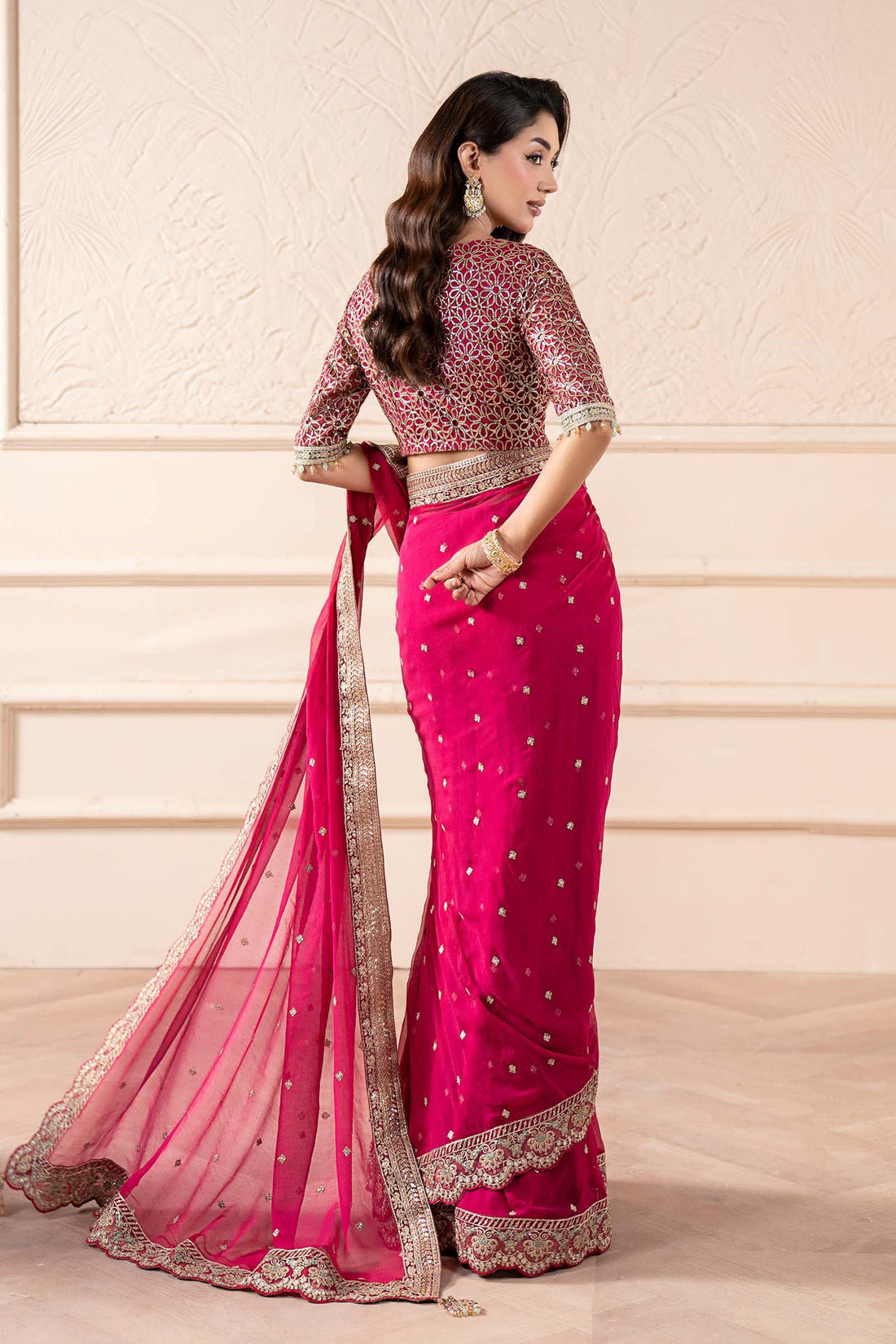 Maria B | Pre Fall Dresses | Embroidered Chiffon Saree ZW