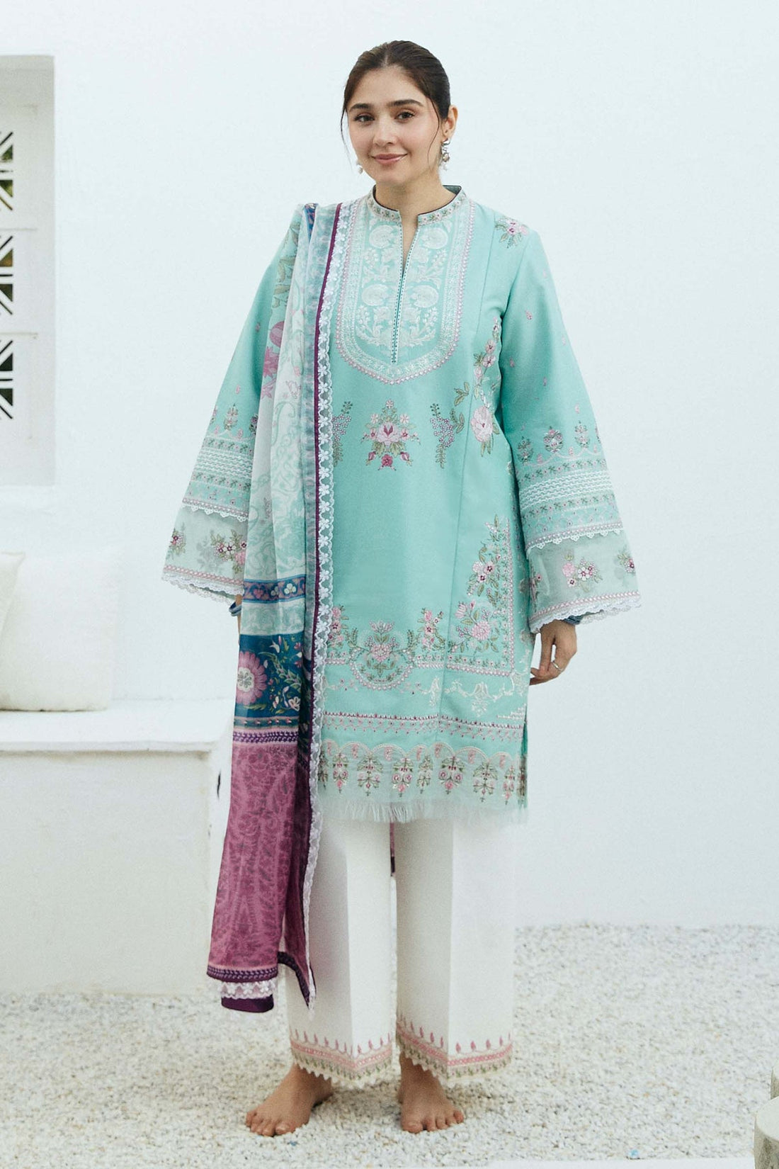 Zara Shahjahan | Coco Lawn Eid Edit 24 | SHAAM-D5 - Khanumjan  Pakistani Clothes and Designer Dresses in UK, USA 