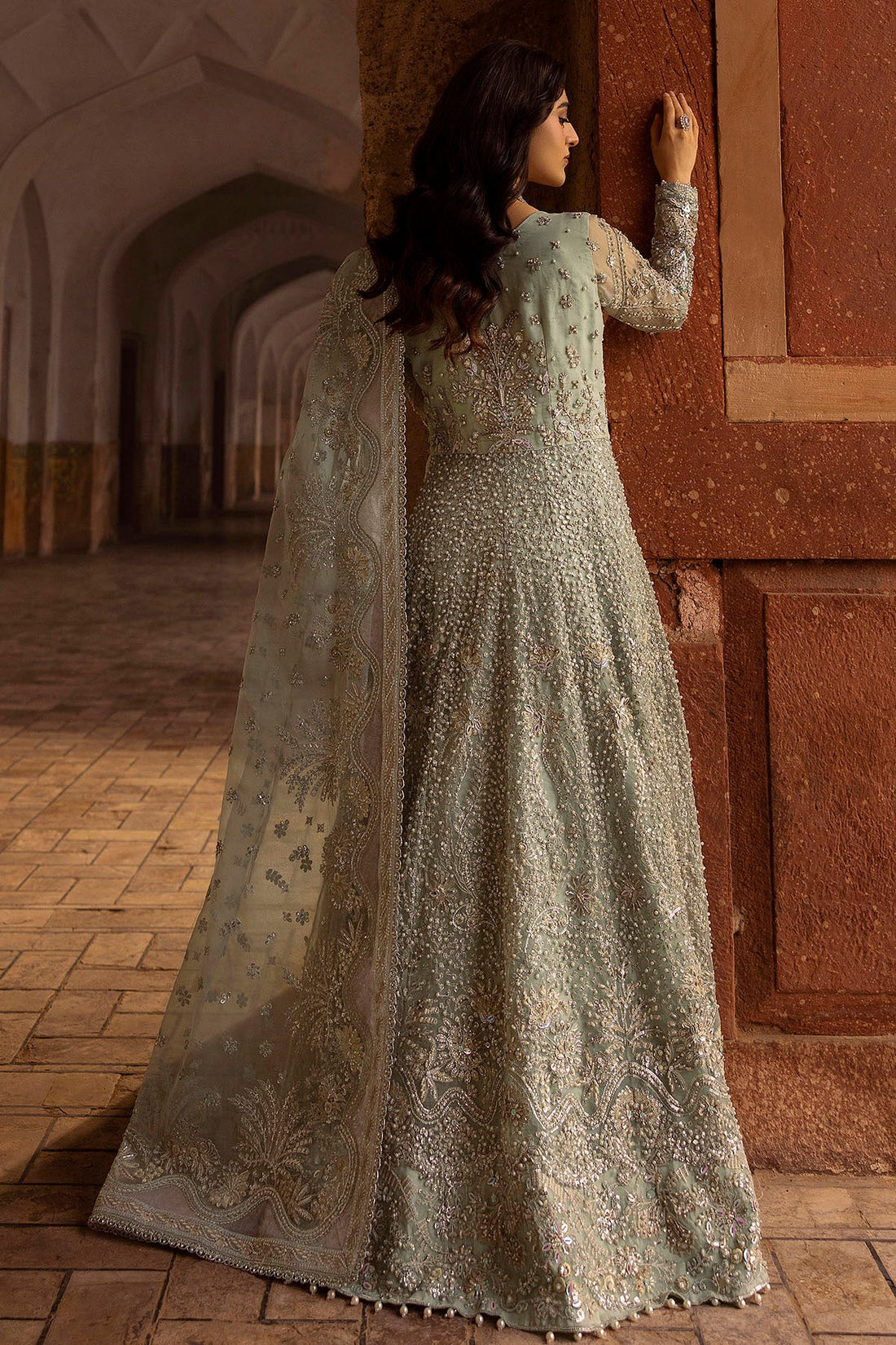 Motifz | Bridal Couture | 0015-MEHTAB EMBROIDERED ORGANZA STITCHED