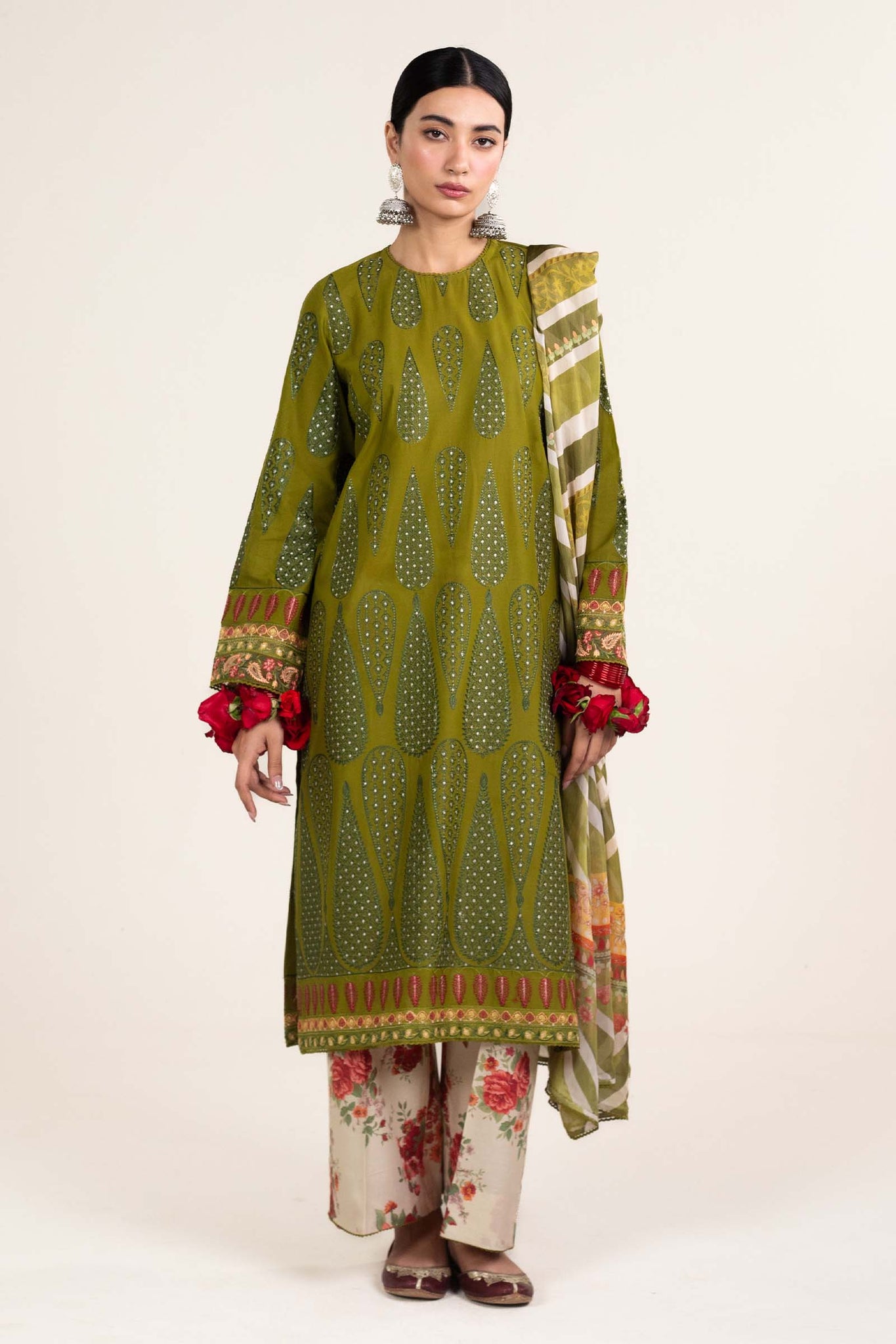 Zara Shahjahan | Stitched Lawn 24 | SL-AINA-8B