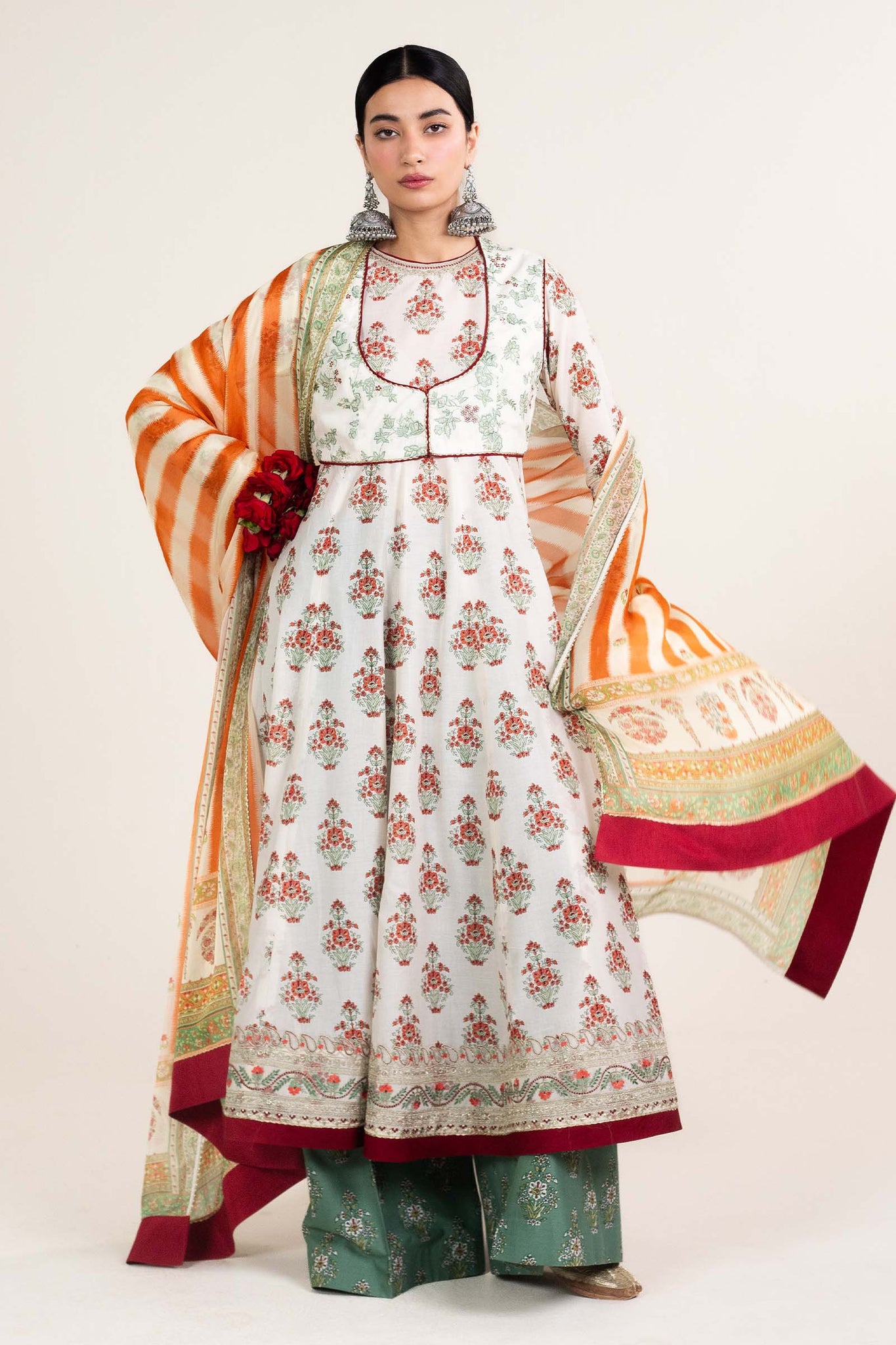 Zara Shahjahan | Stitched Lawn 24 | SL-ANARKALI-11B