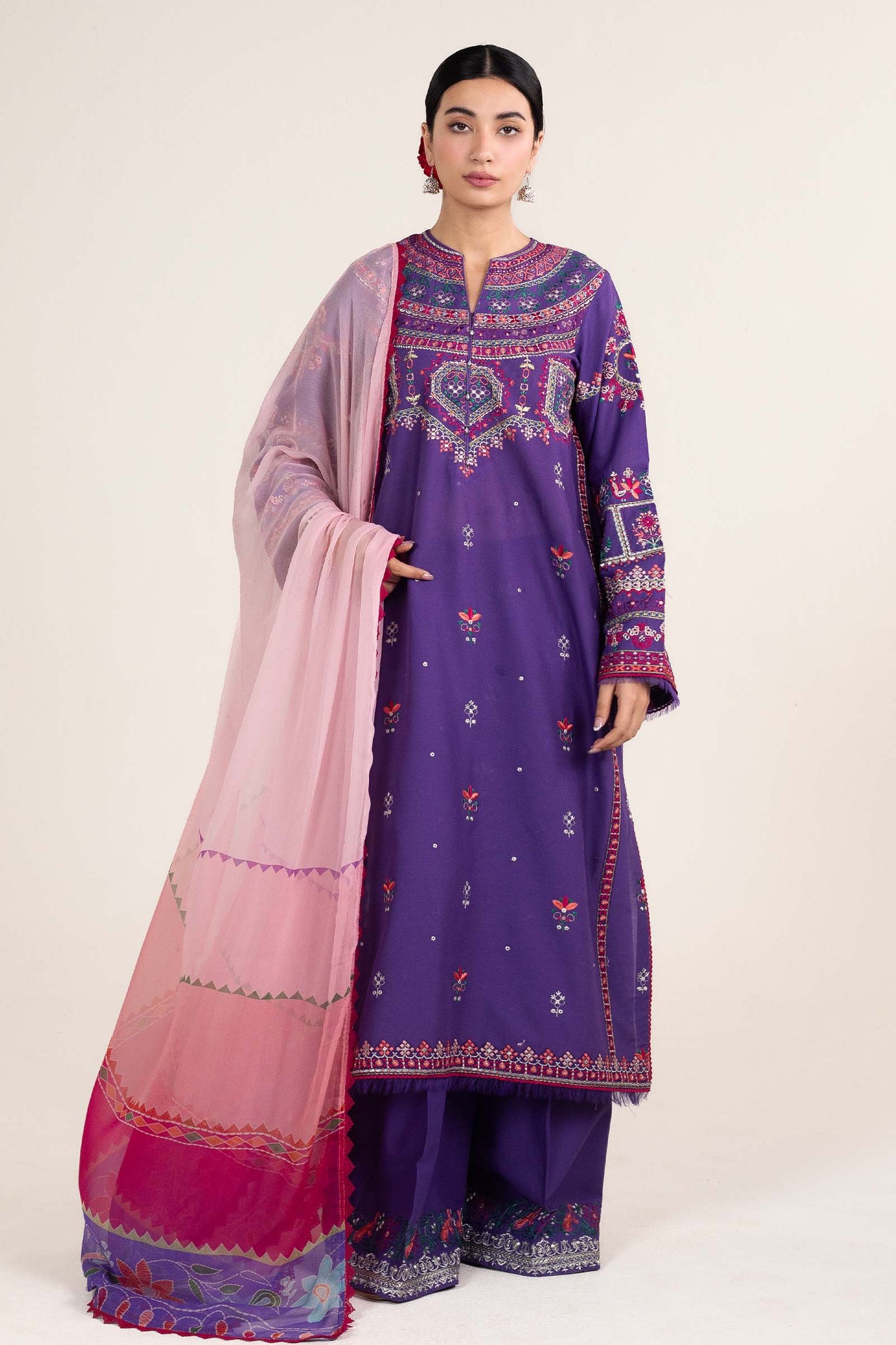 Zara Shahjahan | Stitched Lawn 24 | SL-LAMIA-7B