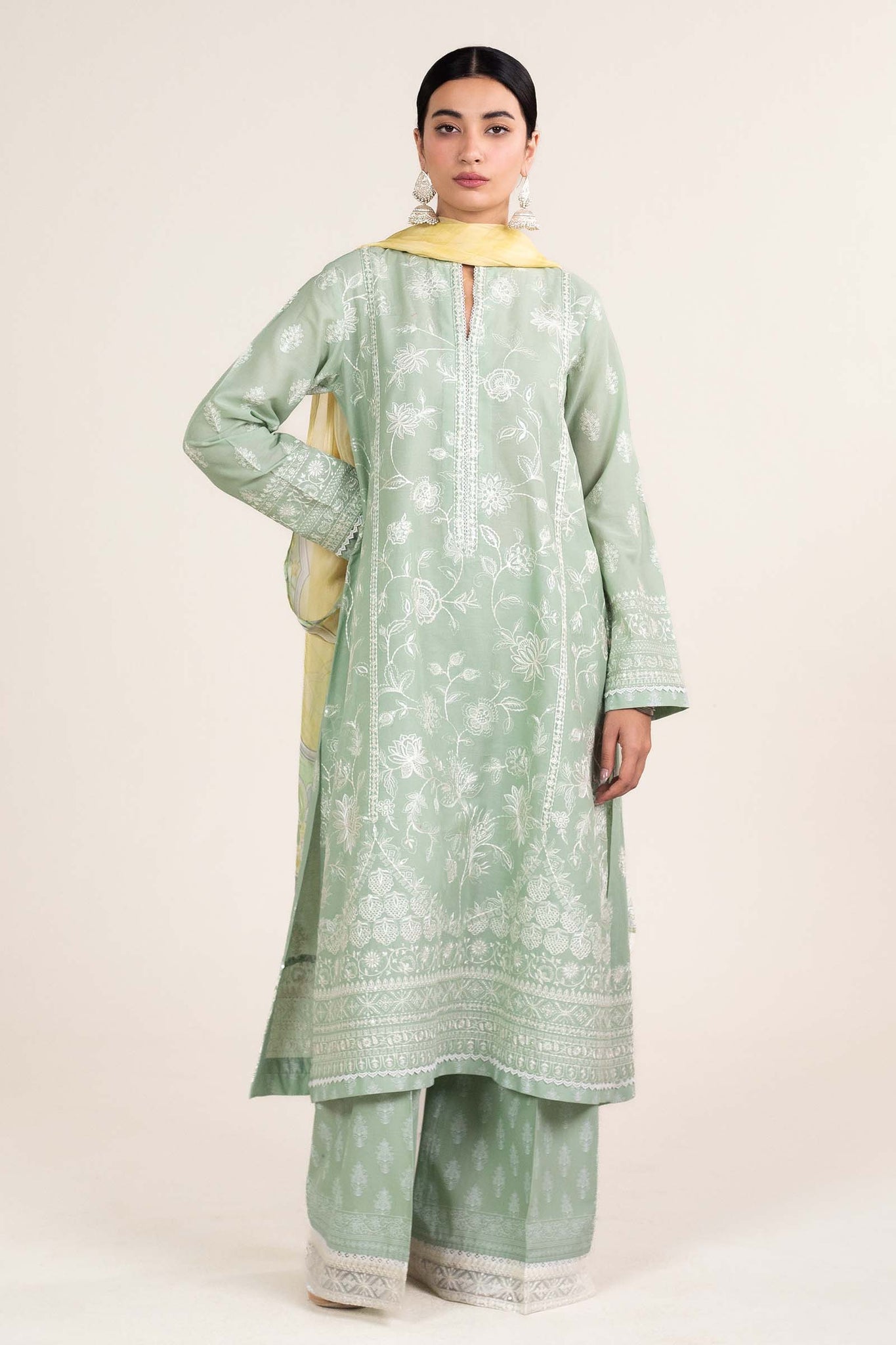 Zara Shahjahan | Stitched Lawn 24 | SL-MAHI-1B