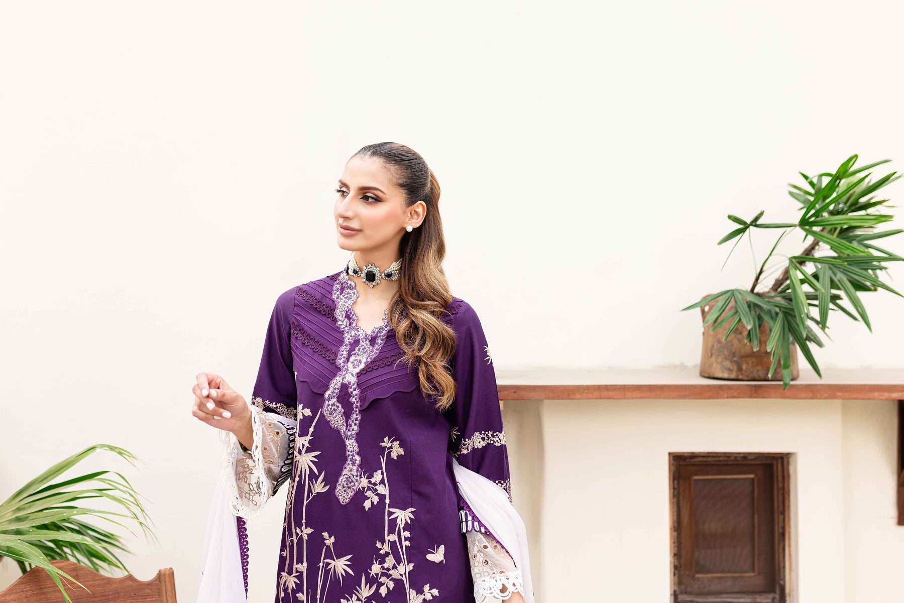 Sable Vogue | Shiree Lawn 24 | Plum Orchid - Khanumjan  Pakistani Clothes and Designer Dresses in UK, USA 