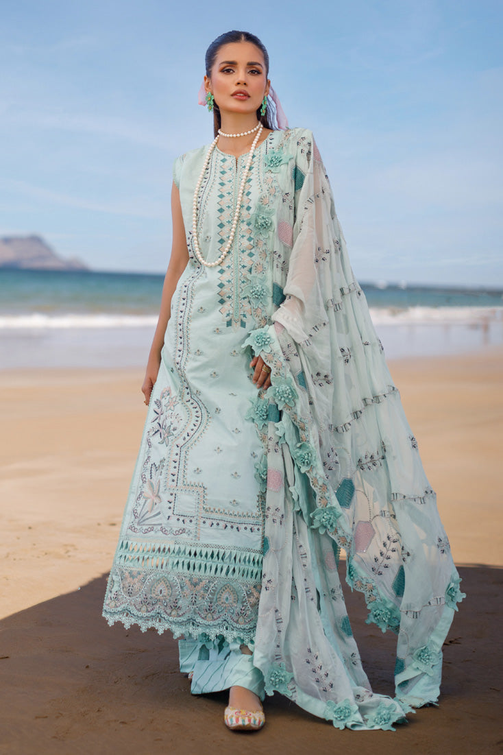 Marjjan | Sahil Lawn | SSL-07-A - Khanumjan  Pakistani Clothes and Designer Dresses in UK, USA 