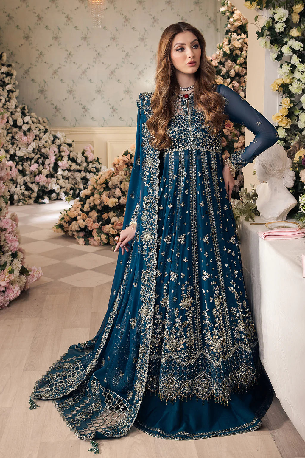 Saad Shaikh | Panache Luxury Chiffon 24 | Yumna - Khanumjan  Pakistani Clothes and Designer Dresses in UK, USA 