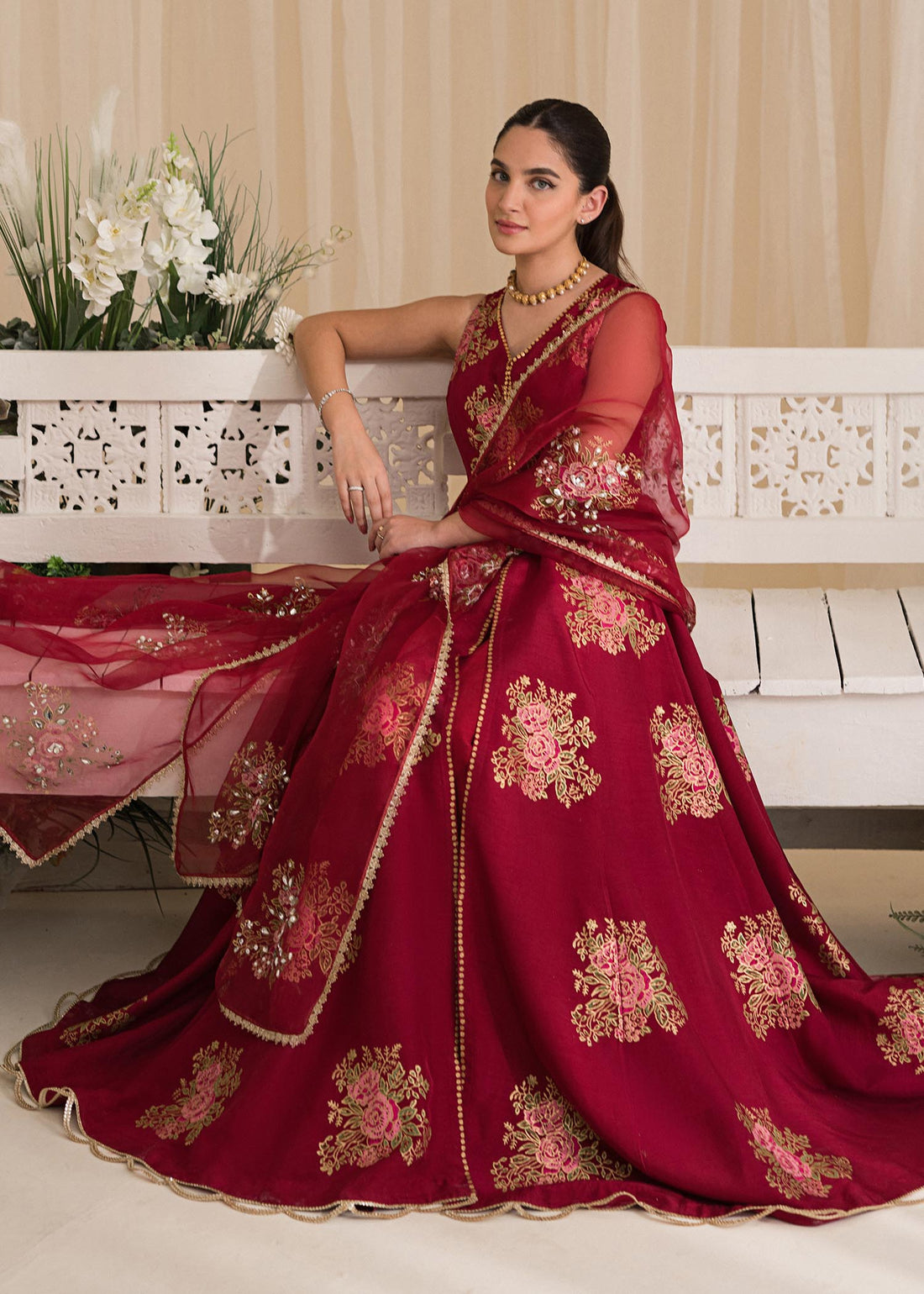 Sadaf Fawad Khan | Lyla Festive Pret | Deep Rose - Khanumjan  Pakistani Clothes and Designer Dresses in UK, USA 