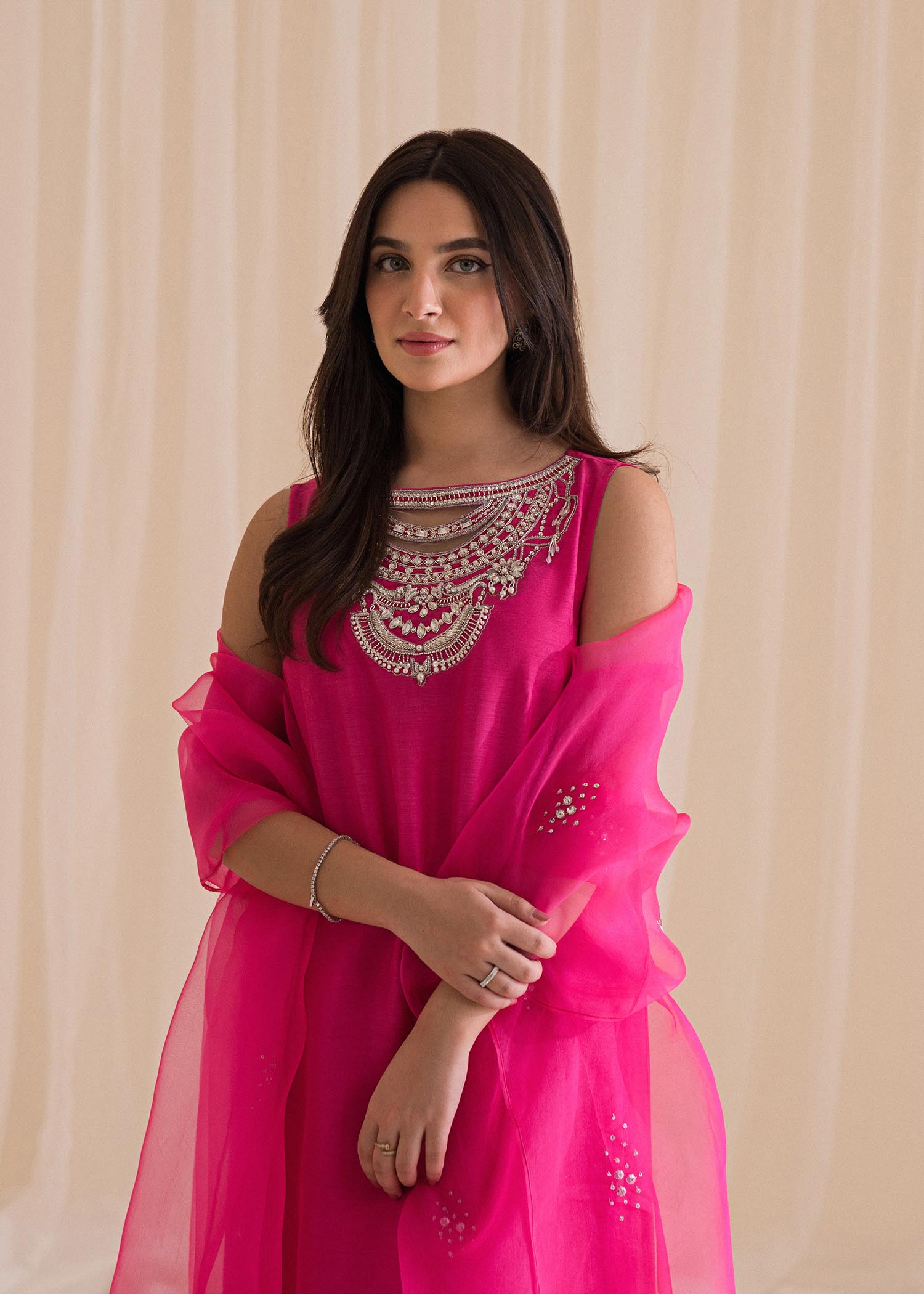 Sadaf Fawad Khan | Lyla Festive Pret | Vantine Fuchsia - Khanumjan  Pakistani Clothes and Designer Dresses in UK, USA 