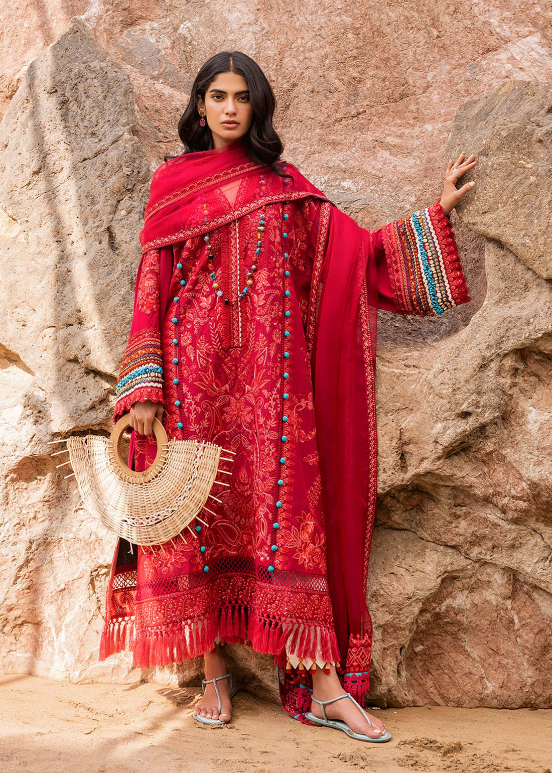 Sadaf Fawad Khan | Siraa Luxury Lawn 24| Elaheh (B) - Khanumjan  Pakistani Clothes and Designer Dresses in UK, USA 