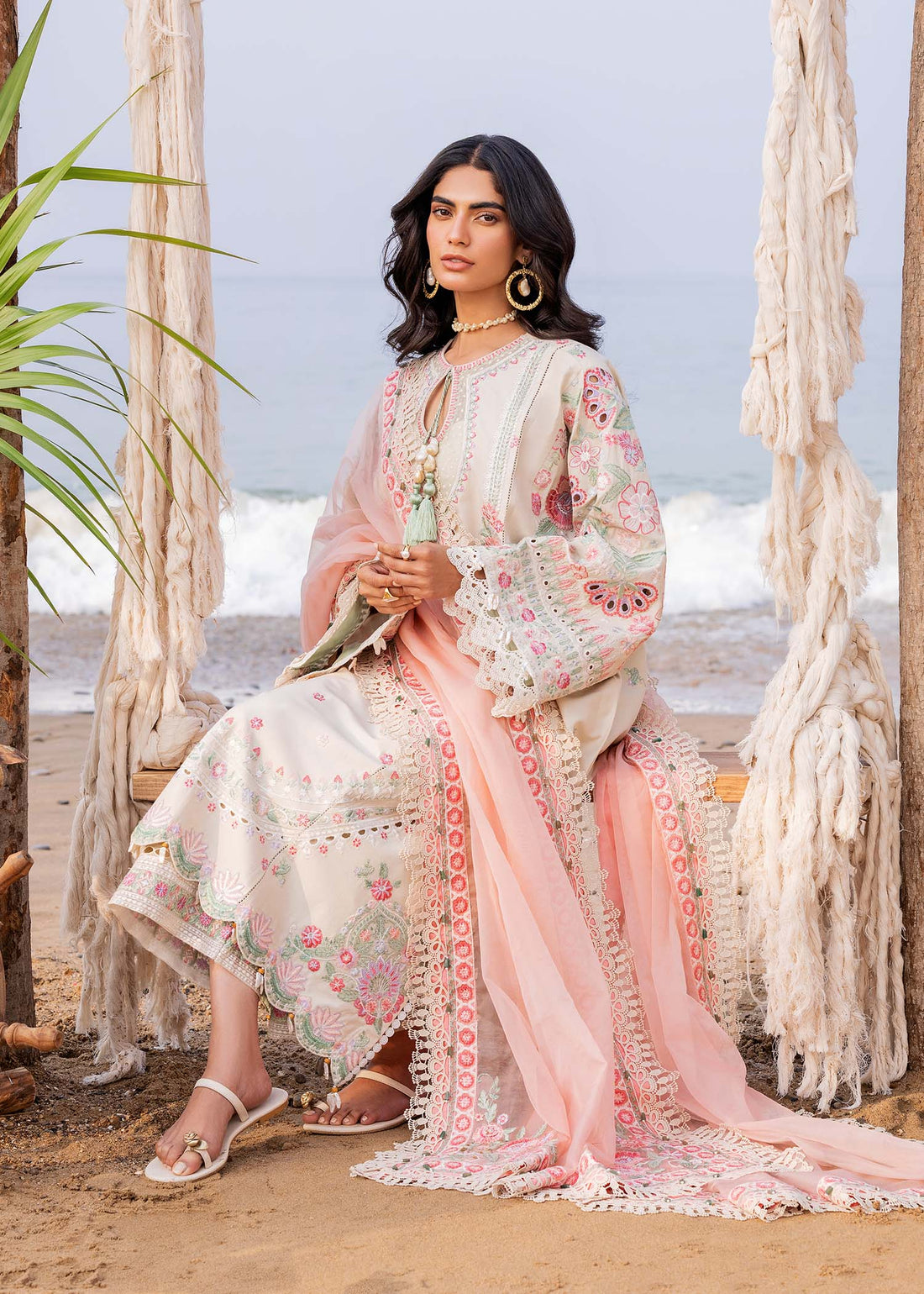 Sadaf Fawad Khan | Siraa Luxury Lawn 24| Calah (B) - Khanumjan  Pakistani Clothes and Designer Dresses in UK, USA 