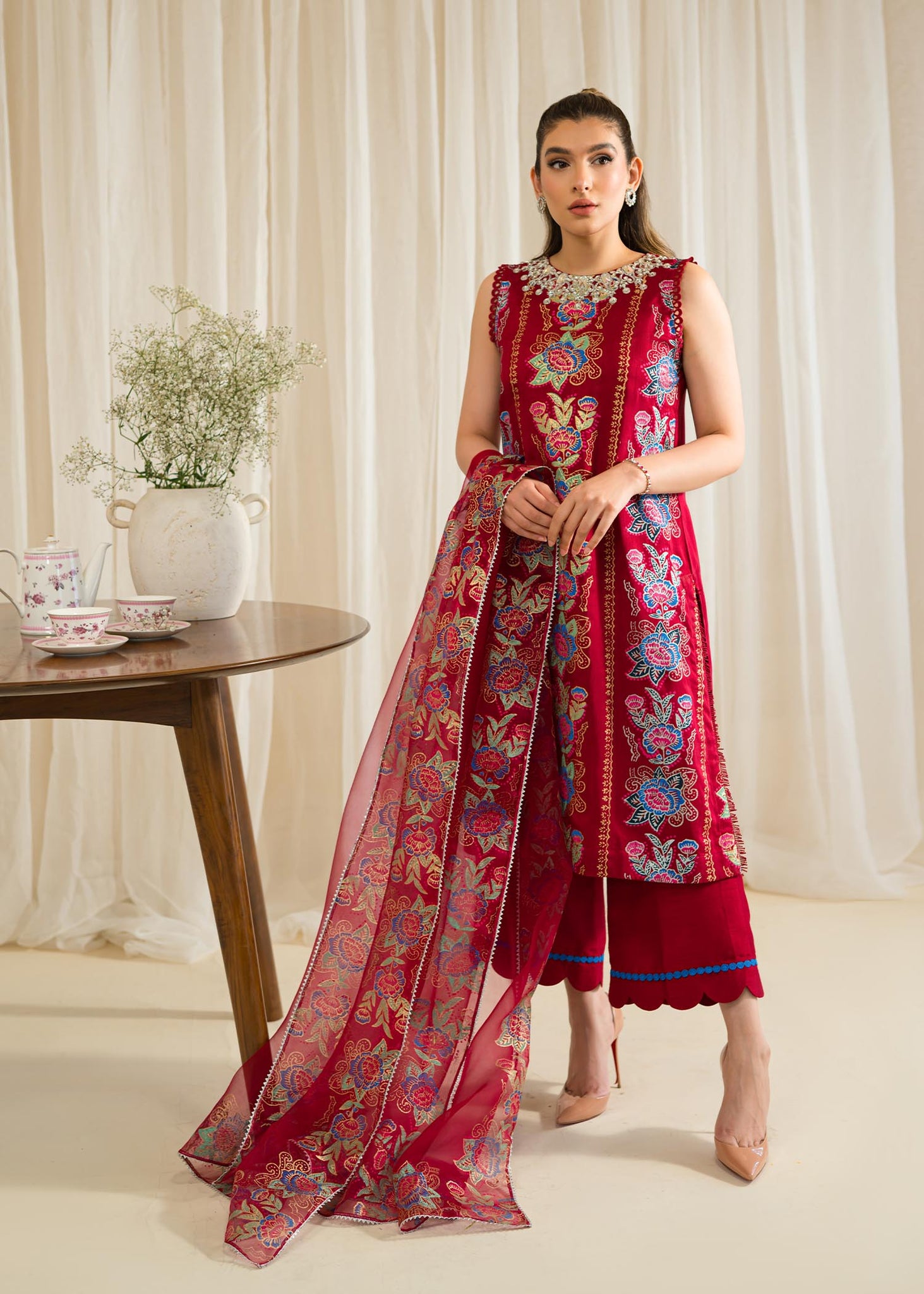 Sadaf Fawad Khan | Eid Pret 24 | Isra - Khanumjan  Pakistani Clothes and Designer Dresses in UK, USA 