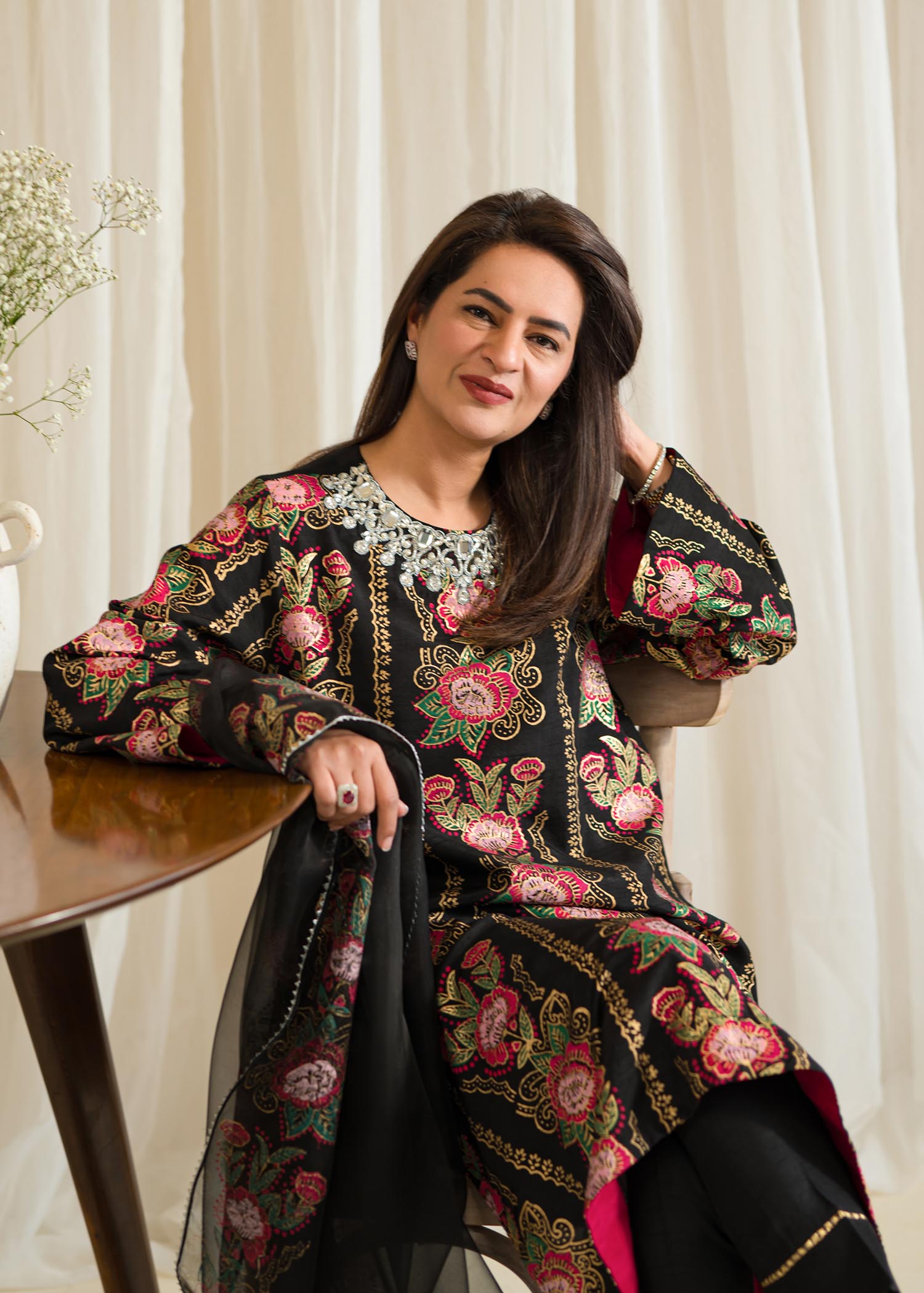 Sadaf Fawad Khan | Eid Pret 24 | Zaria - Khanumjan  Pakistani Clothes and Designer Dresses in UK, USA 