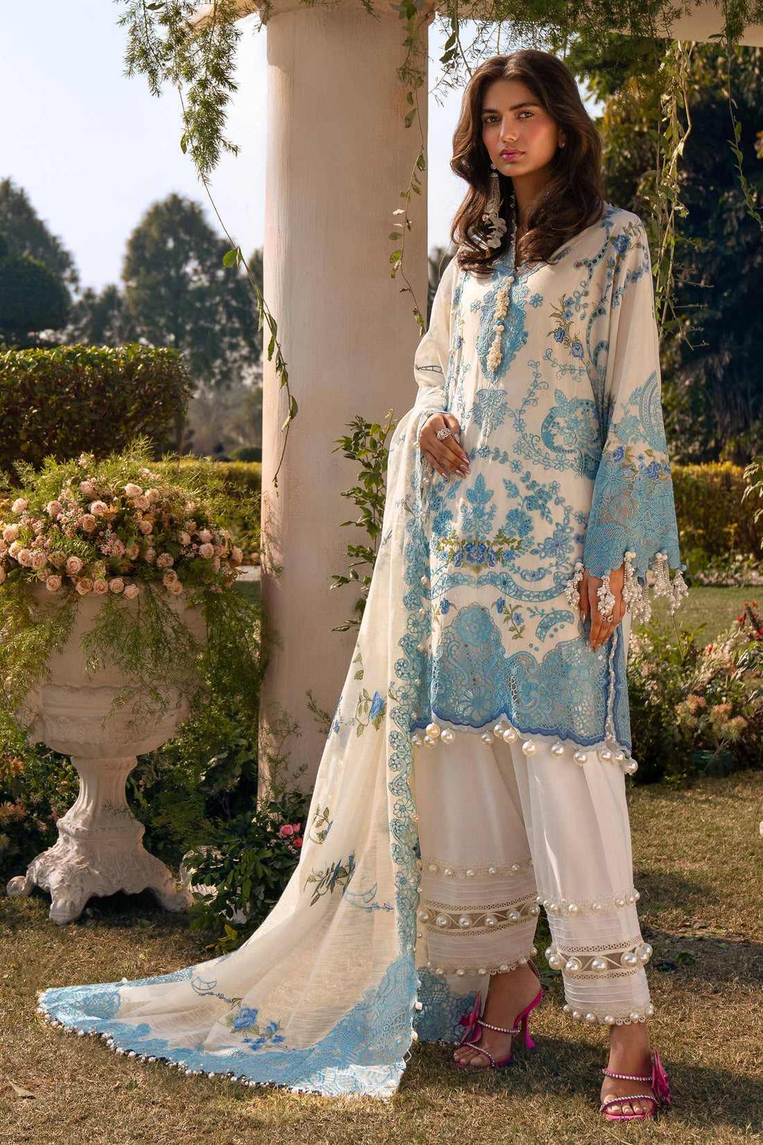 Sana Safinaz | Luxury Collection 24 | L241-004A-3CV - Khanumjan  Pakistani Clothes and Designer Dresses in UK, USA 